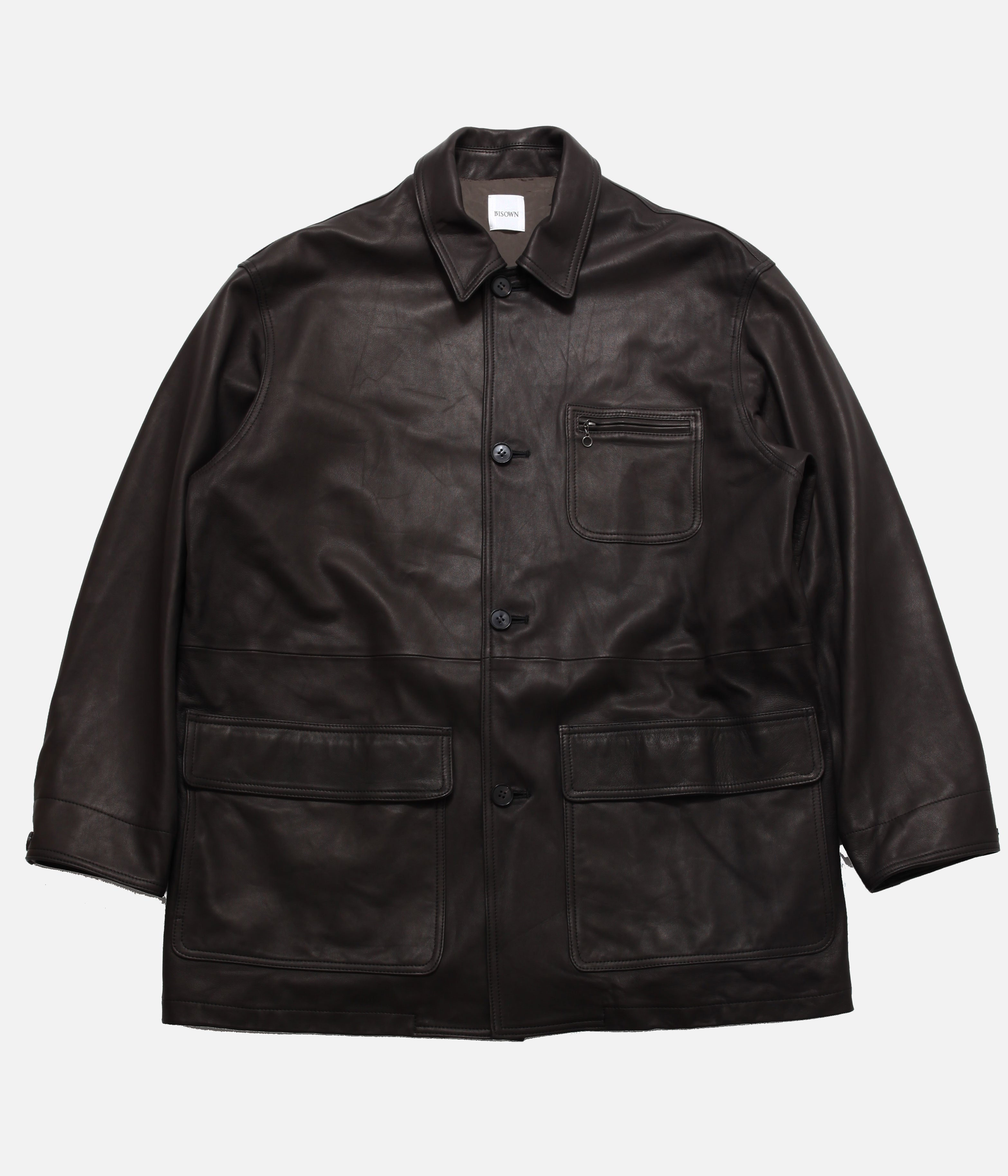 BISOWN / LUMB LEATHER HUNTING JACKET (BLACK) – LAFUNQUE