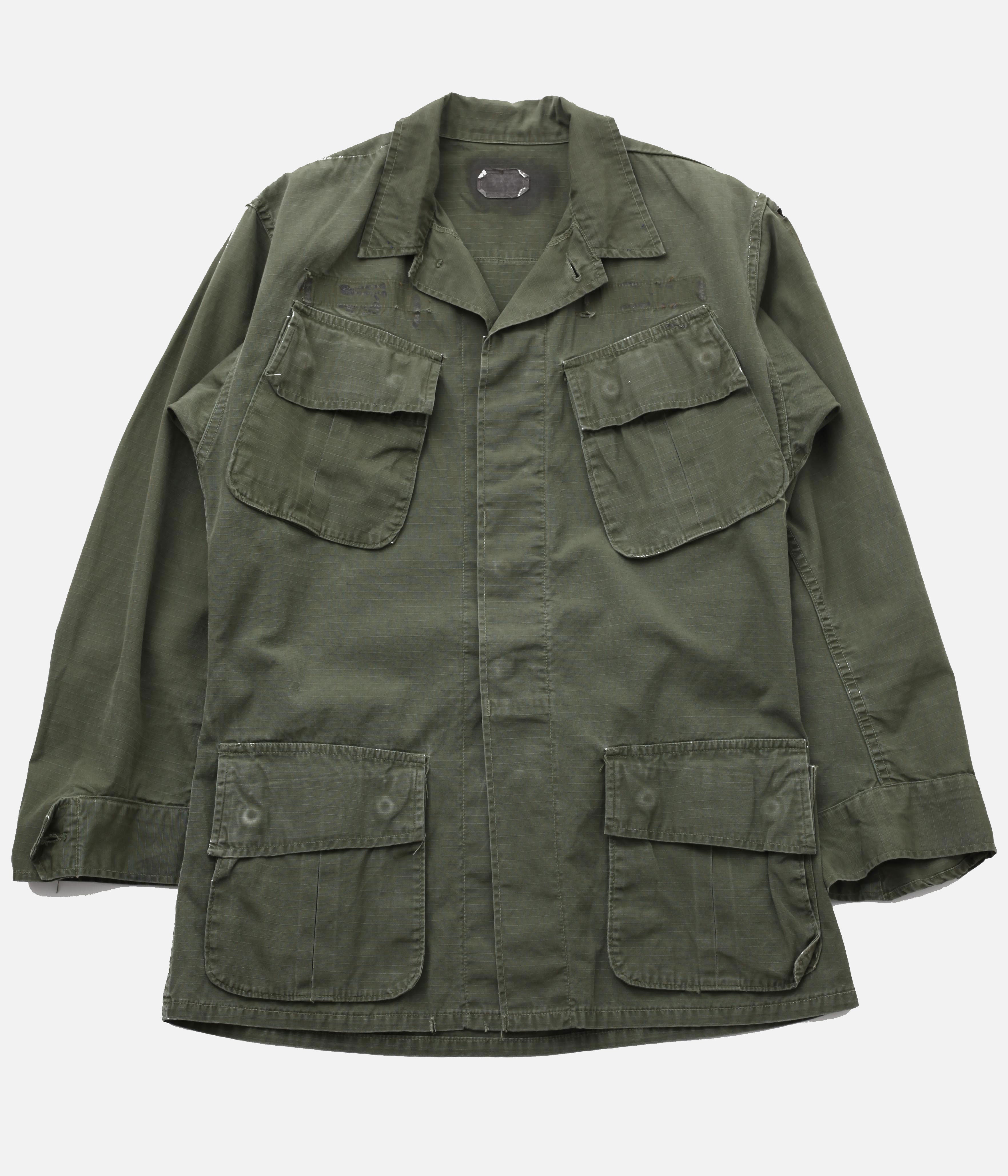 ジャケット・アウター 70's USARMY Jungle Fatigue Shirt 5th M/L USED & VINTAGE / 70's US ARMY jungle fatigue jacket 5th (S-R