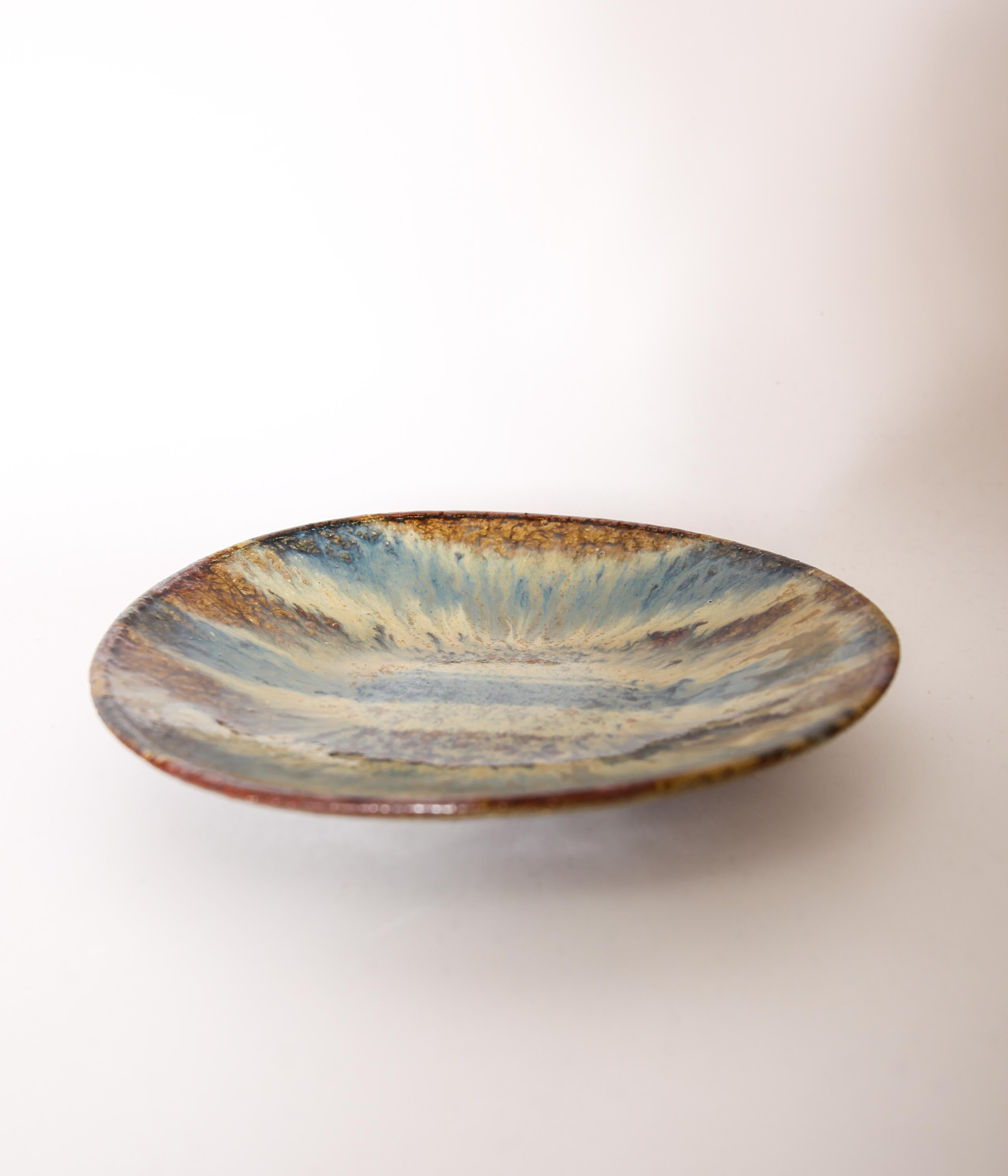 大沼道行 / 二彩 丸皿 M – LAFUNQUE