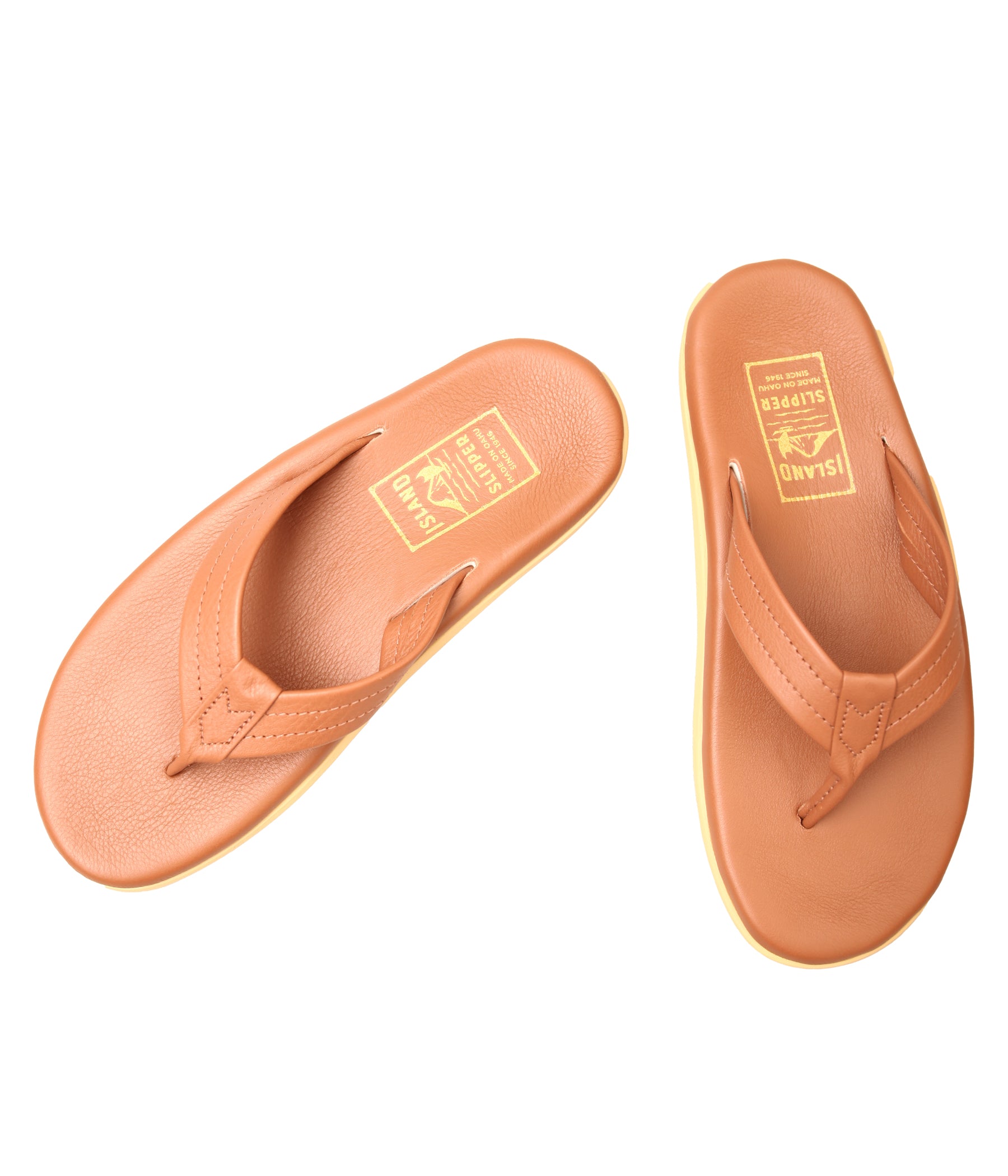 ISLAND SLIPPER / LEATHER THONG SANDAL (WHISKY) – LAFUNQUE