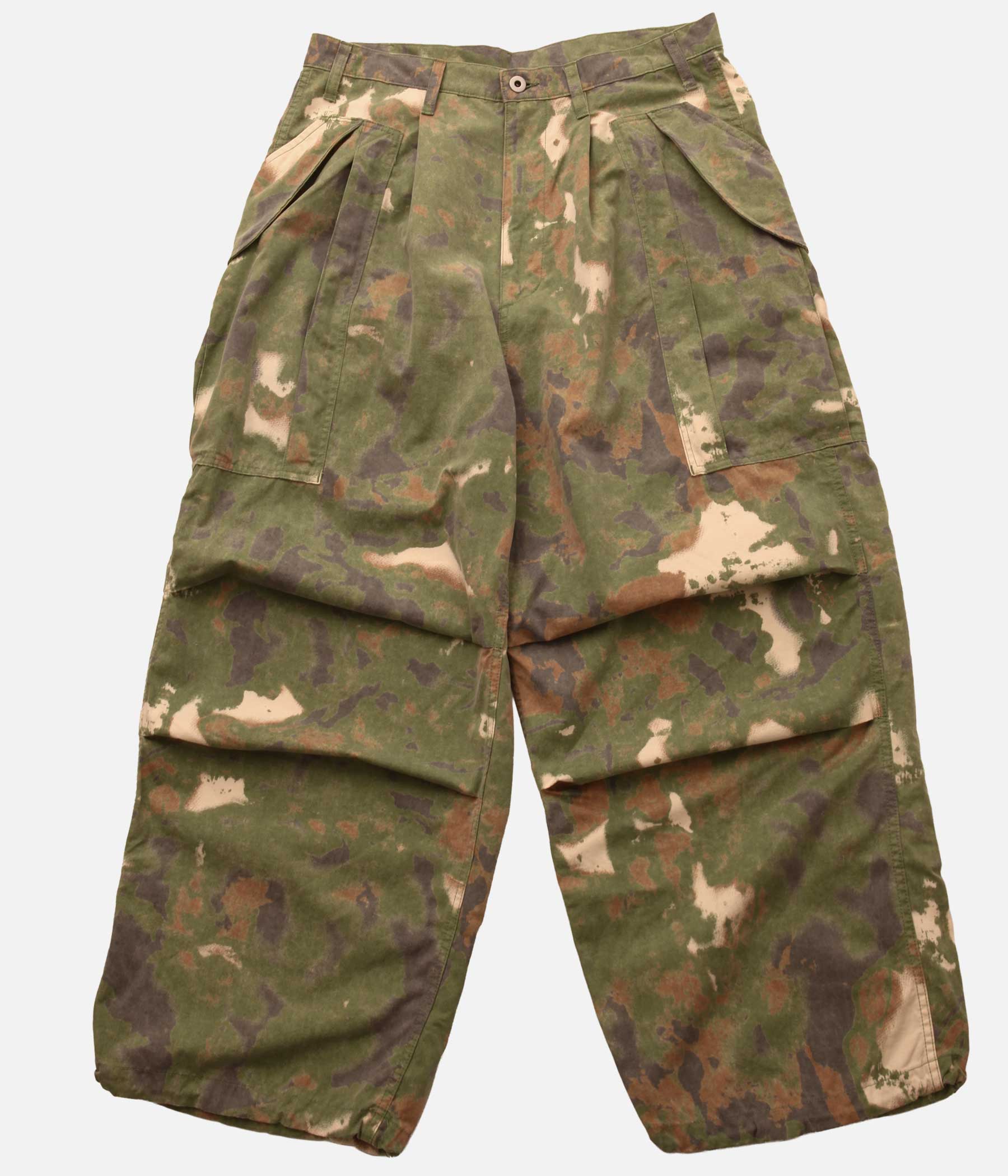 Gurank / POPLIN CAMOUFLAGE CARGO PANTS (BROWN CAMO) – LAFUNQUE