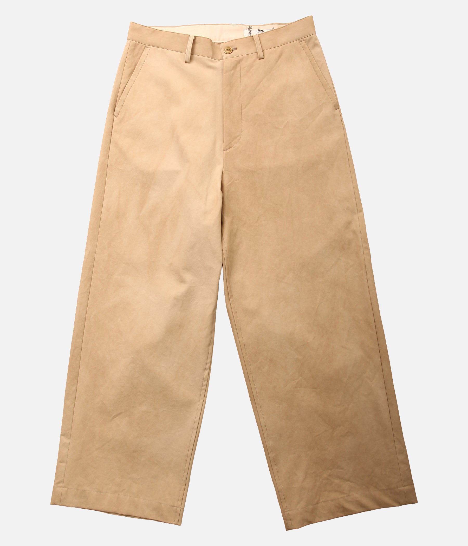 I am dork Work pants ChinoBEIGE ムラ染チノ I am dork Work pants ChinoBEIGE ムラ染チノ - メルカリ