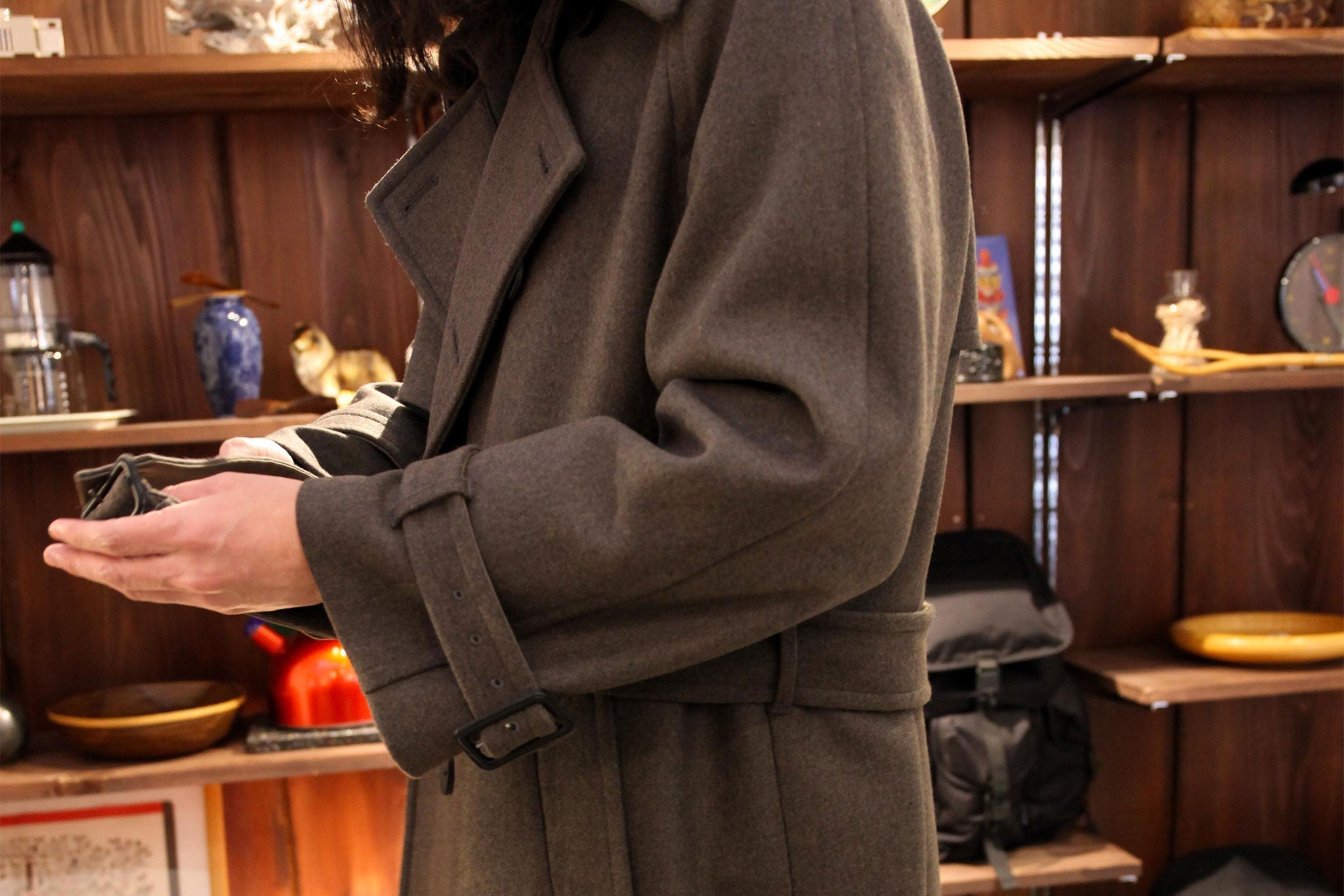 ANSNAM / TRENCH COAT "WOOL CASHMERE"