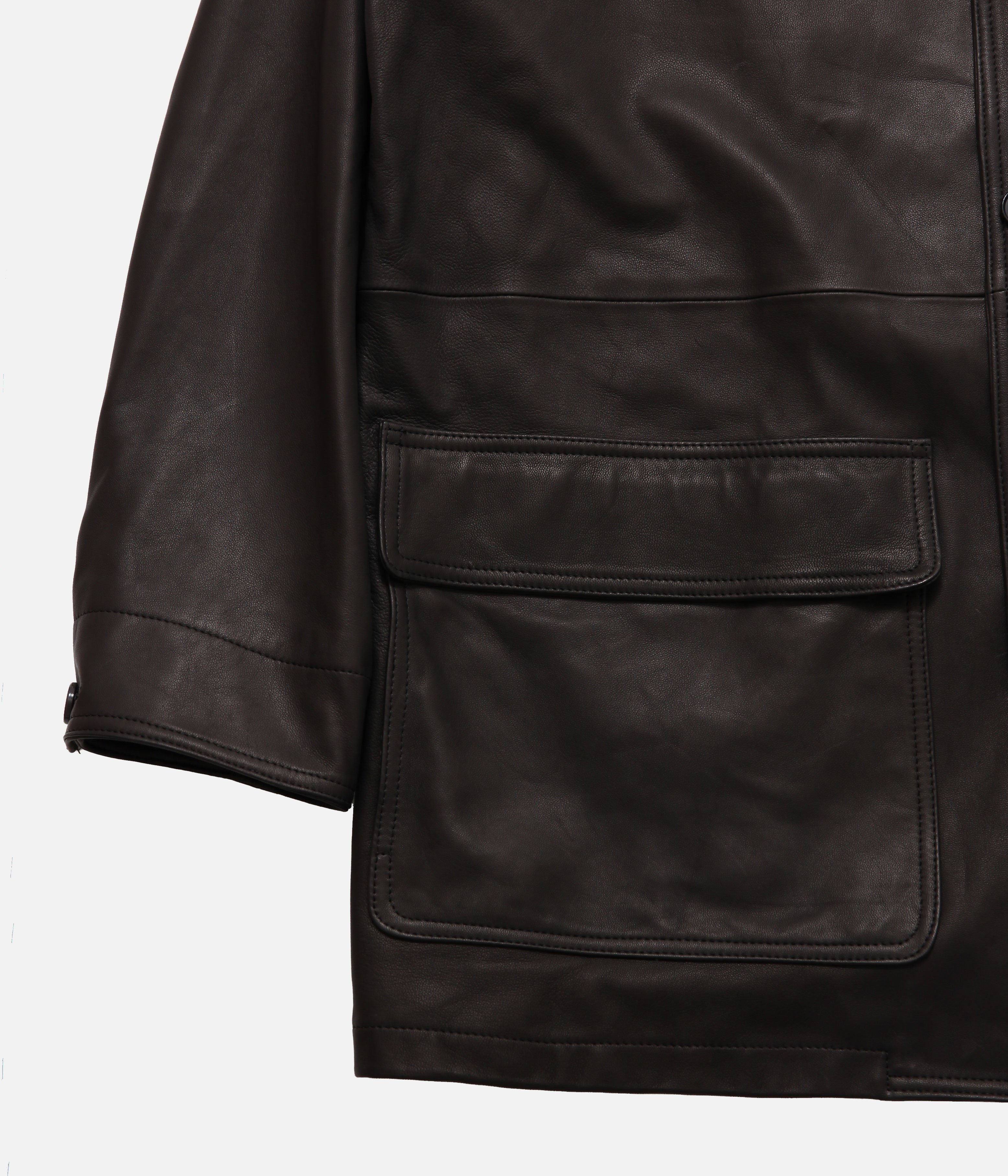 BISOWN / LUMB LEATHER HUNTING JACKET (BLACK) – LAFUNQUE