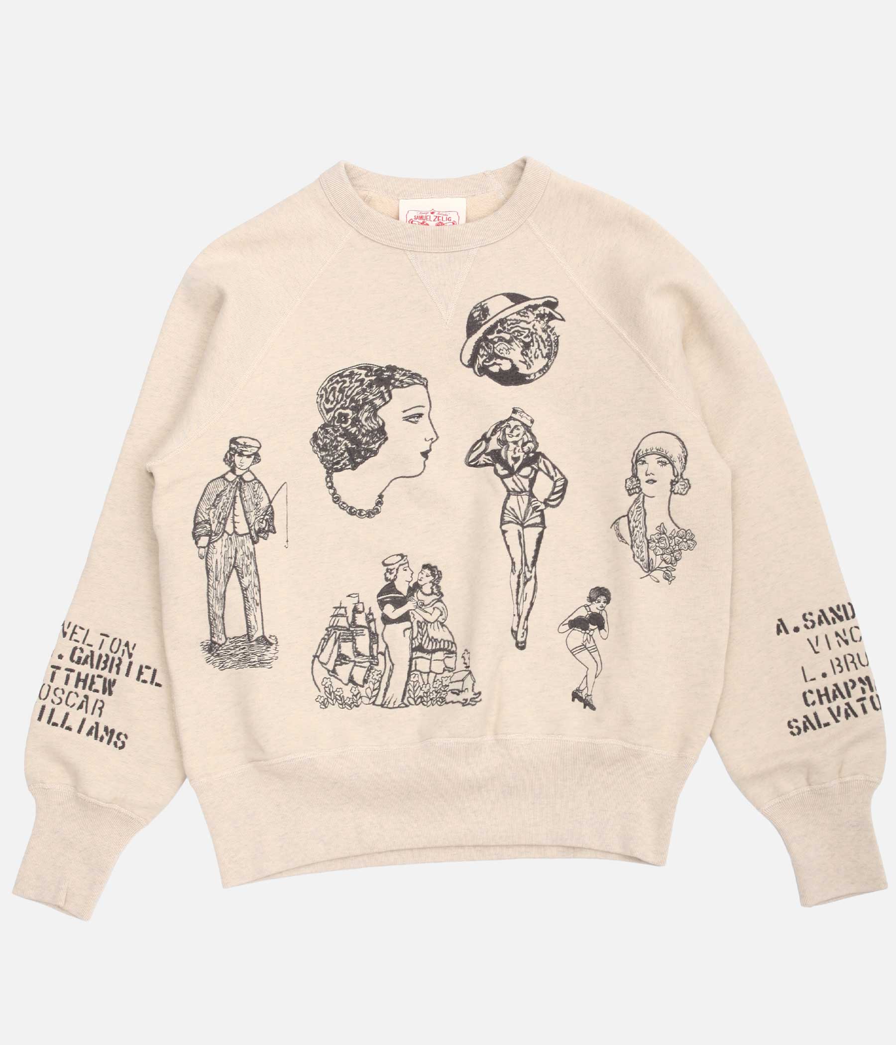 Samuel Zelig スウェット トレーナー Samuel Zelig / DUFFLE CREWNECK (TINTED OATMEAL GREY) – LAFUNQUE