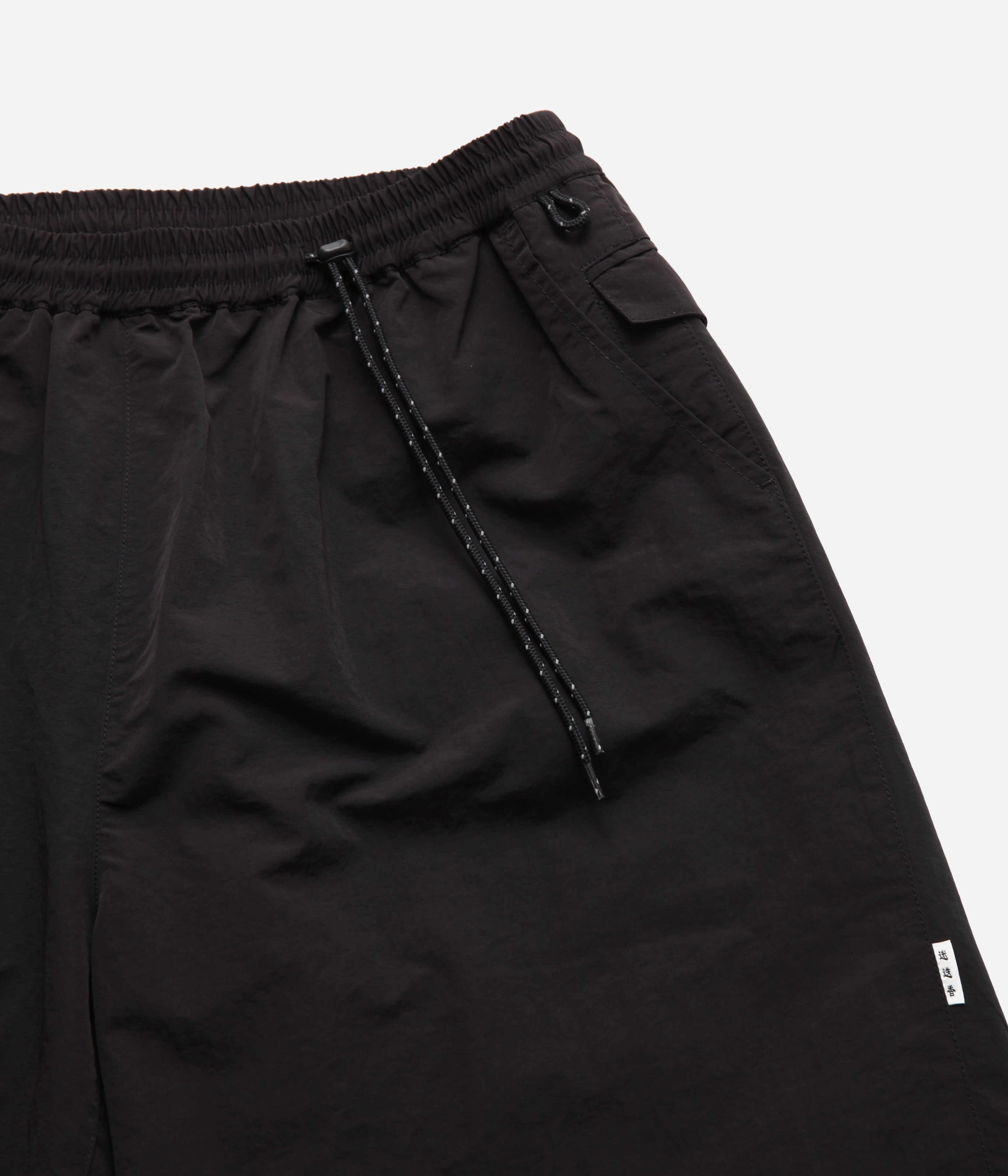 迷迭香 / NYLON HARVEST LOOSE SHORTS 26SS (BLACK) – LAFUNQUE