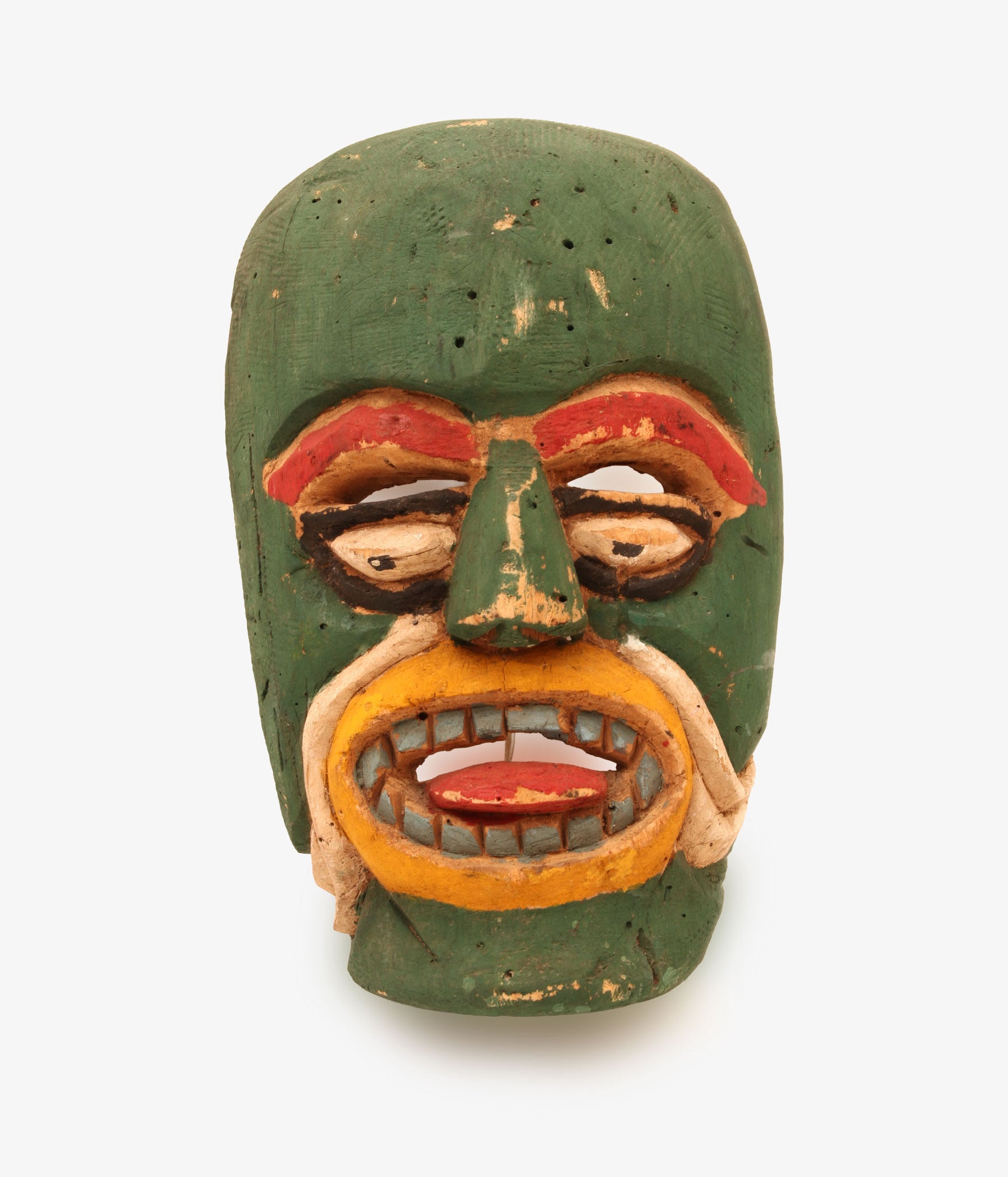 VINTAGE / 80's~ MEXICO OAXACA WOOD CARVED MASK
