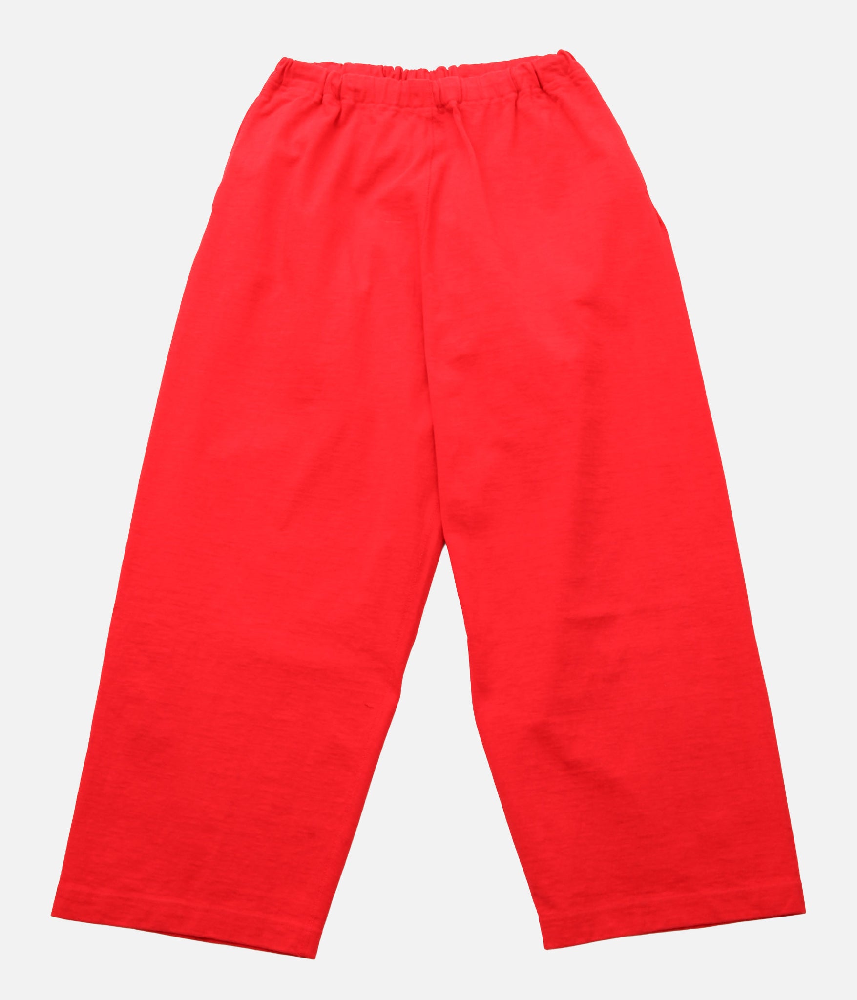 Gurank / LOOP WHEEL BAGGY PANTS (RED)