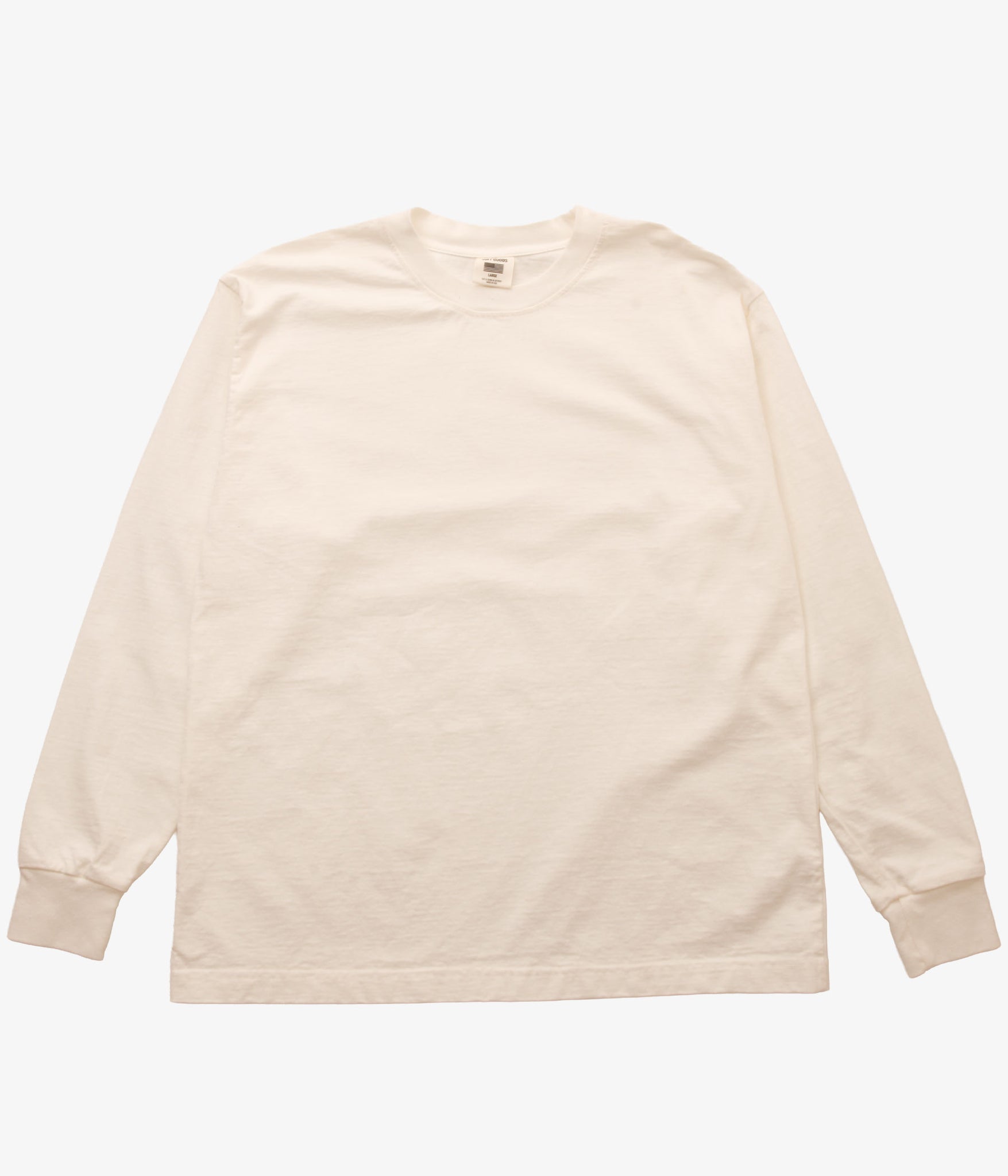 SOFTGOODS / LONG SLEEVE HEAVY TEE (WHITE)