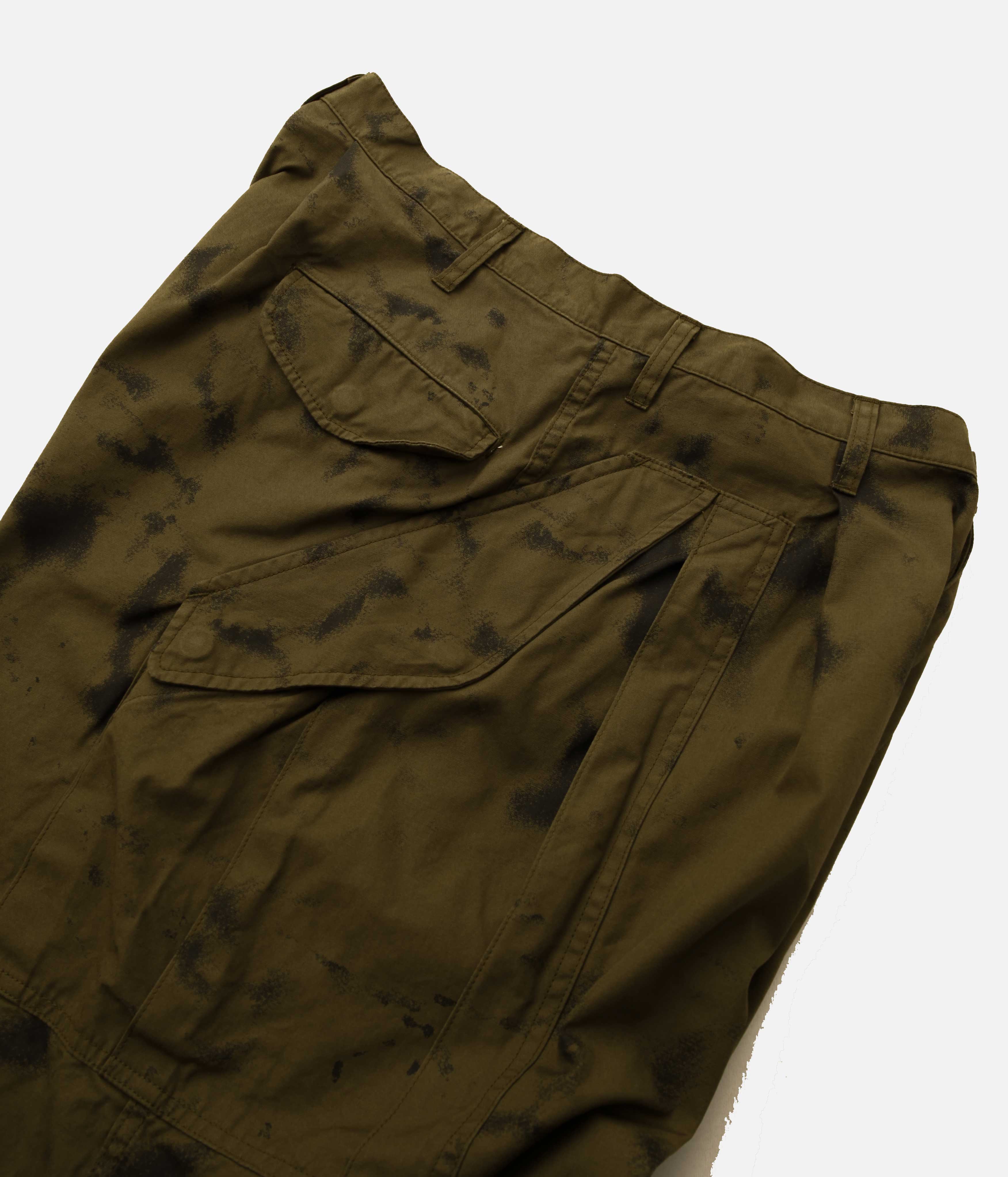 Gurank / POPLIN CAMOUFLAGE CARGO PANTS (KHAKI CAMO) – LAFUNQUE