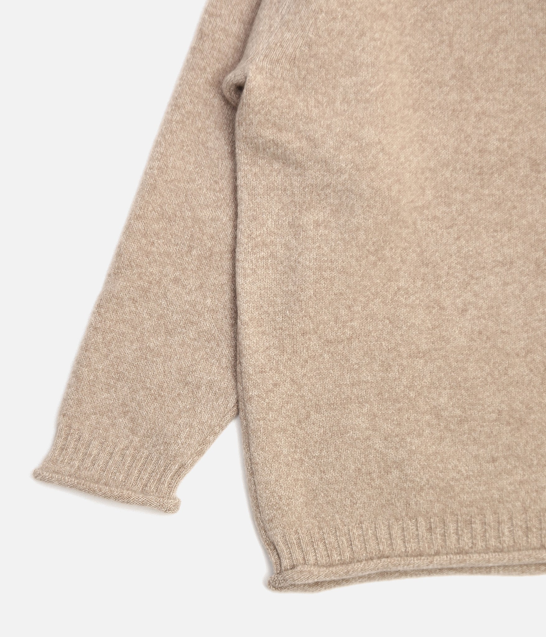 ゆう十 Olde H & Daughter CASHMERE CREW Olde H&Daughter / WOOL CASHMERE HALF ZIP P/O (STONE) – LAFUNQUE