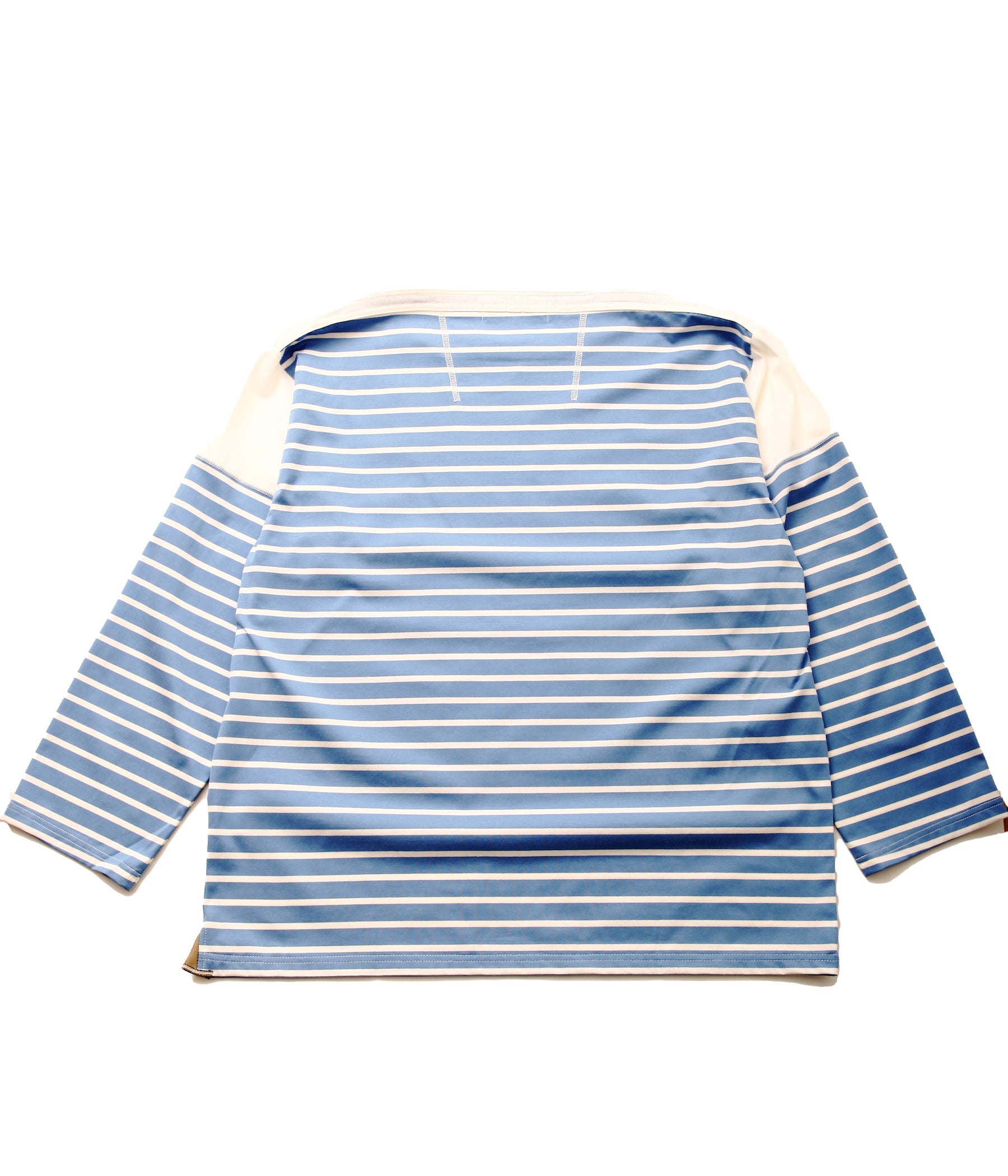 ANSNAM / BORDER BOAT NECK L/S TEE (BLUE×WHITE) – LAFUNQUE