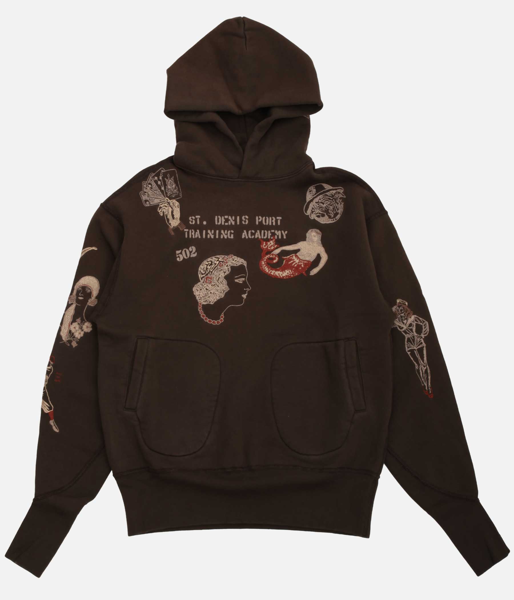Samuel Zelig / DUFFLE HOODIE (OLIVE BROWN) – LAFUNQUE