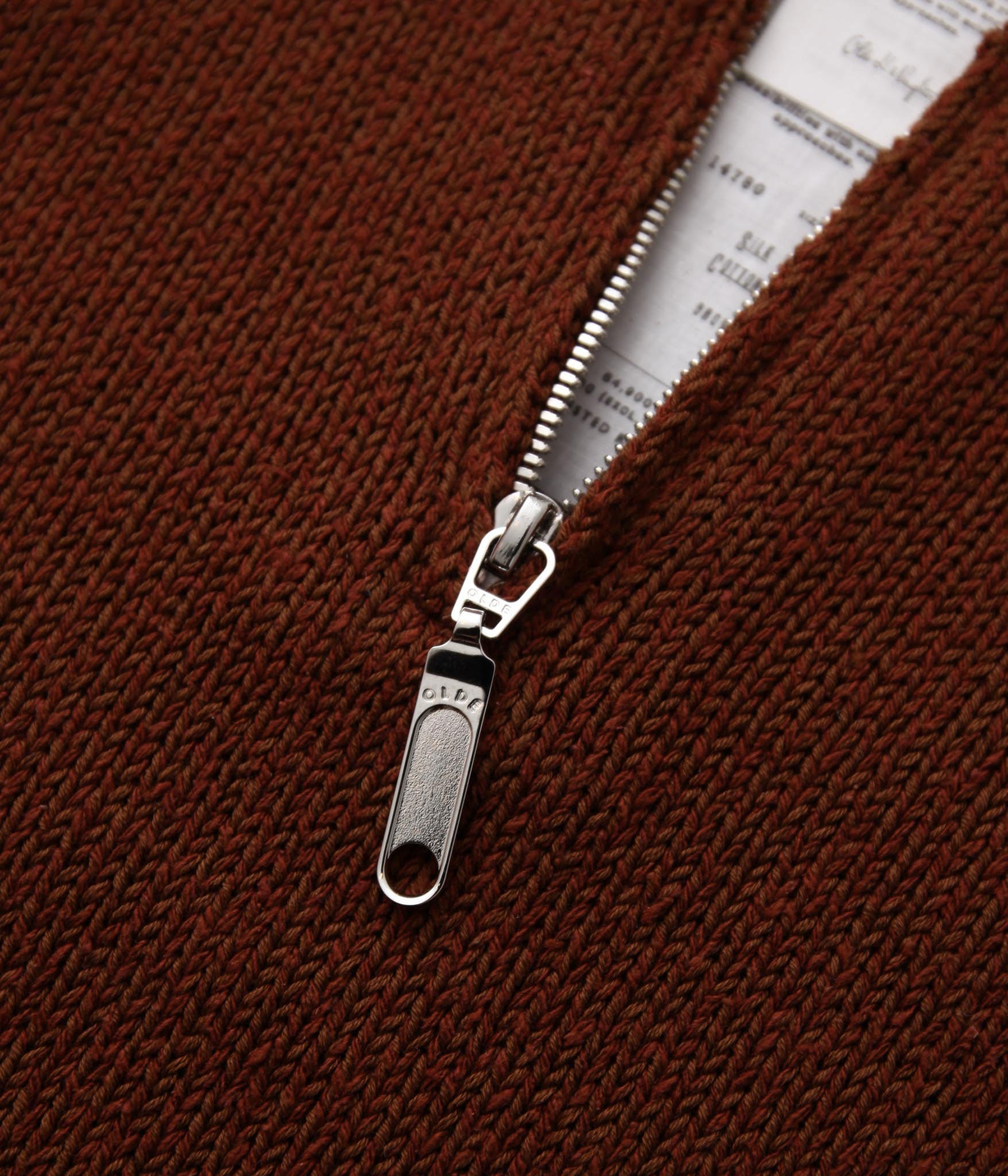 Olde H&Daughter / SILK COTTON HALF ZIP P/O (BROWNIE) – LAFUNQUE