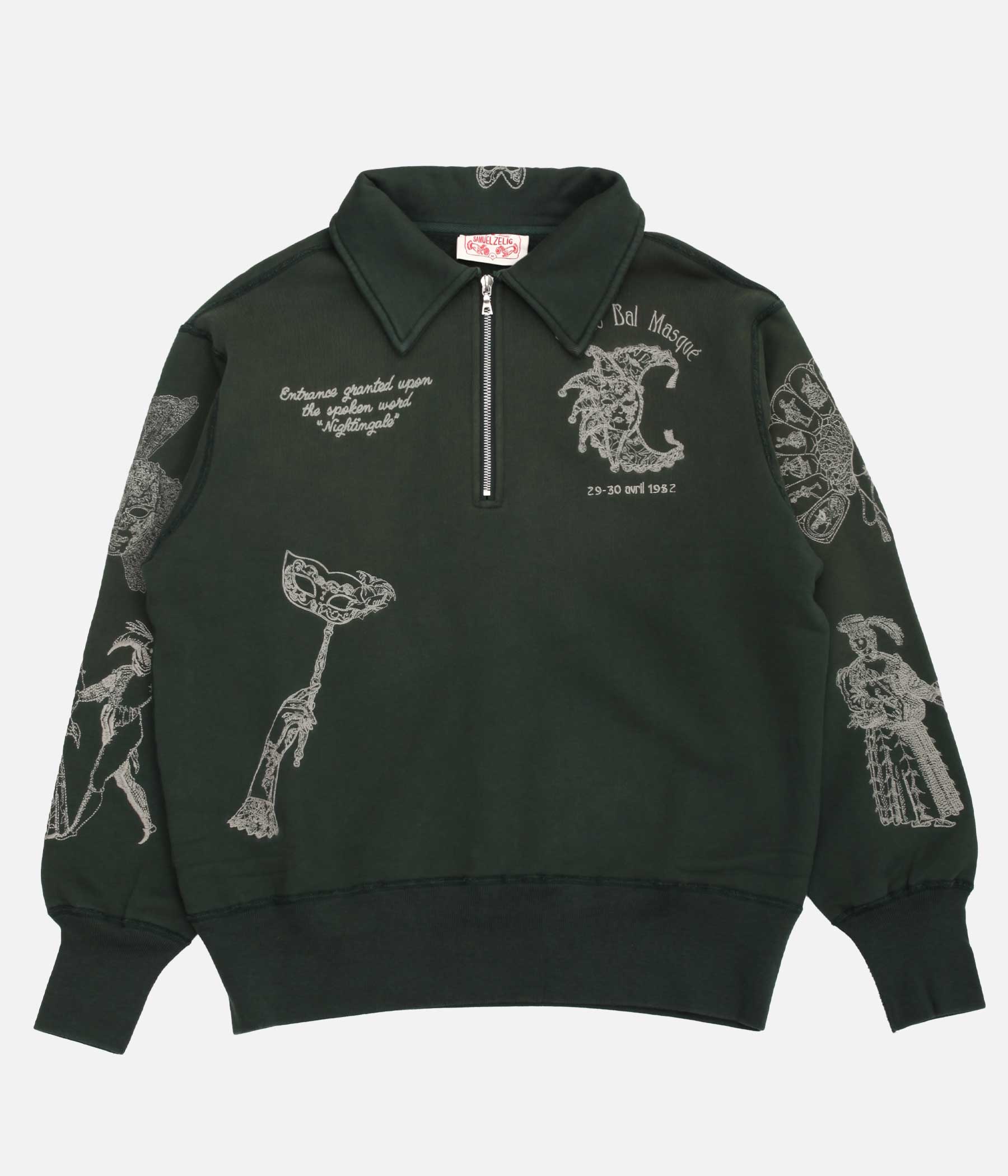 Samuel Zelig / BALLROOM 1/4 ZIP (EMERALD GREEN) – LAFUNQUE