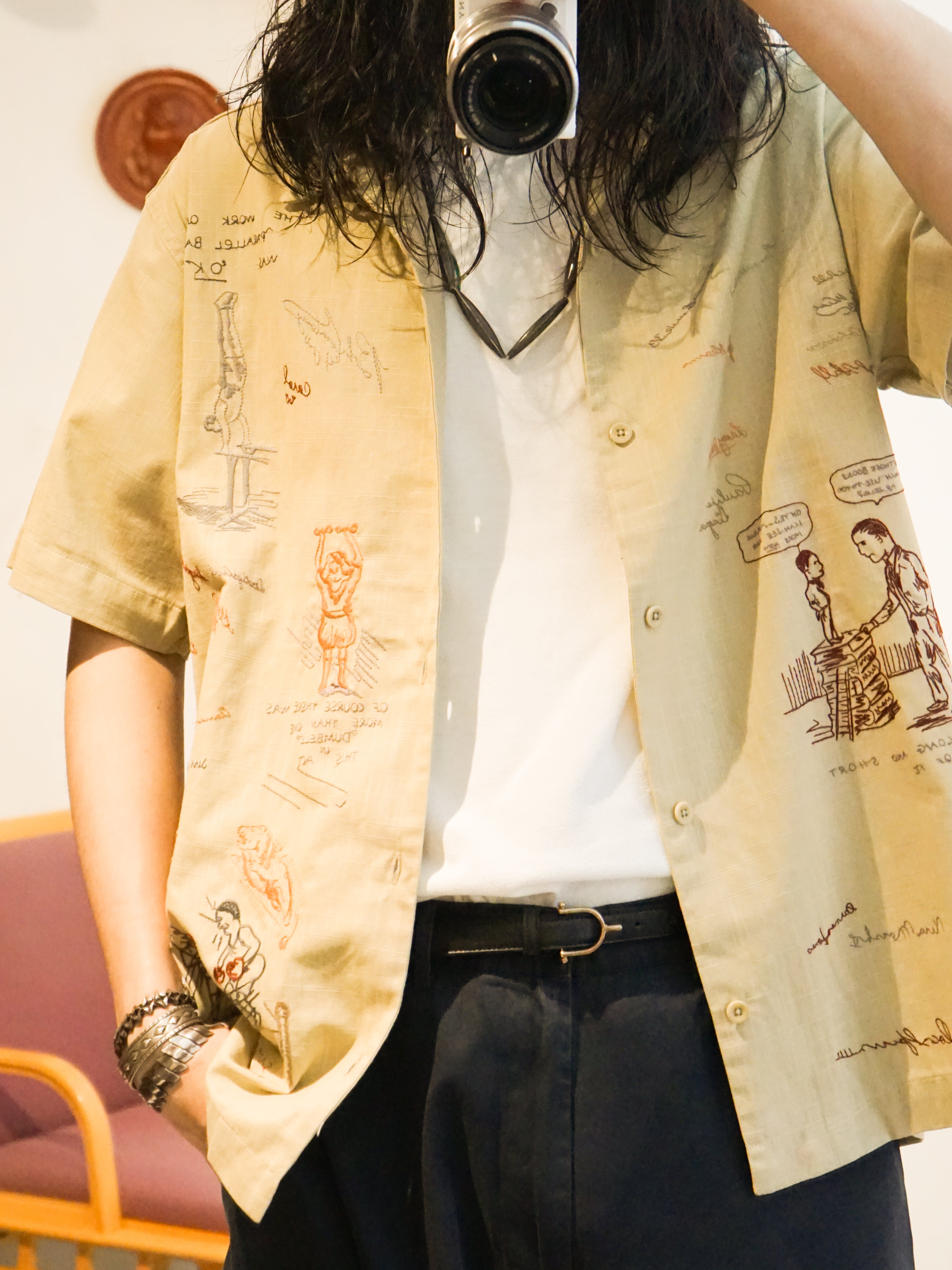 Samuel Zelig / YEARBOOK CAMP SHIRT (BEIGE) – LAFUNQUE