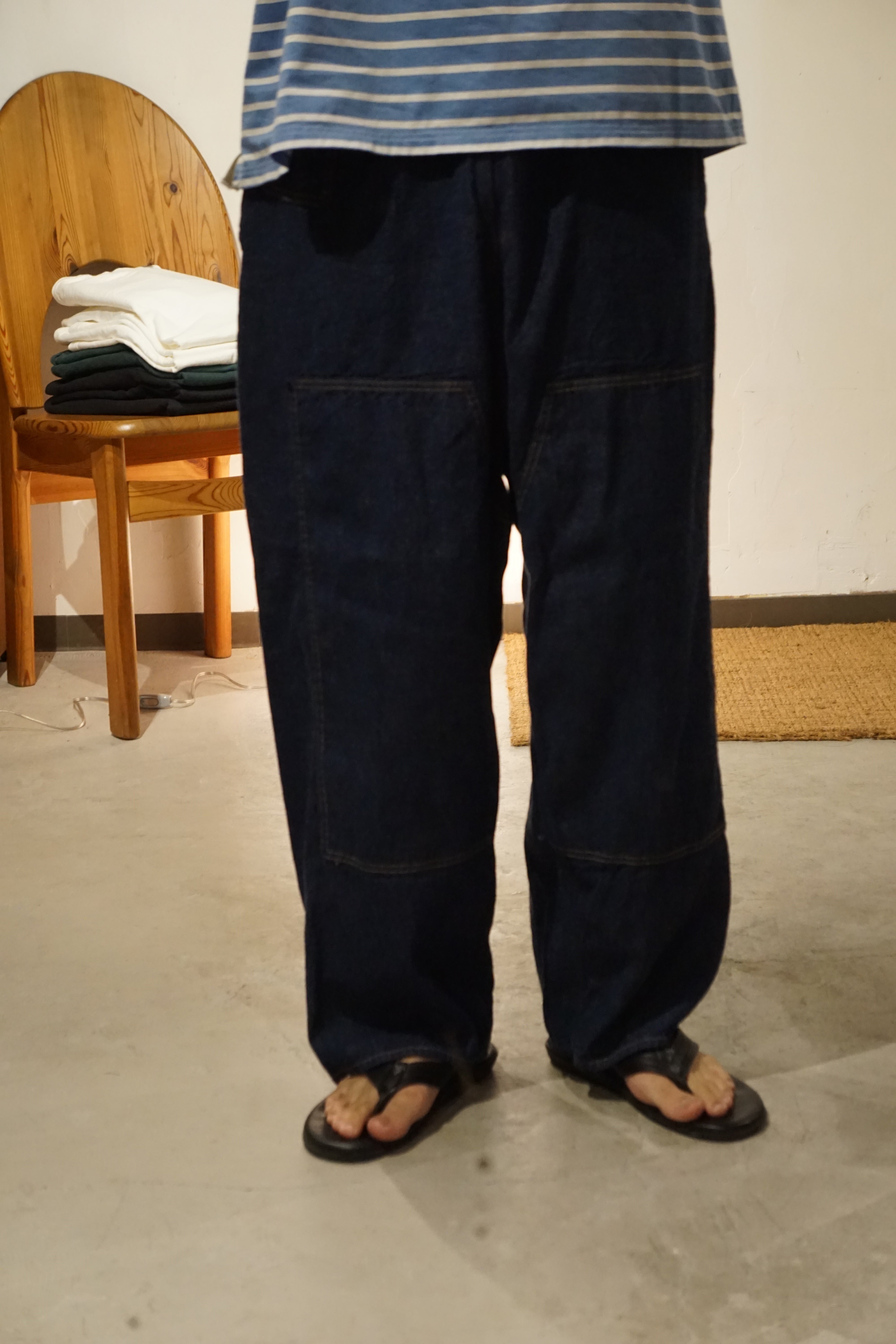 Gurank Denim work trousers indigo デニム Gurank Denim work trousers size 2