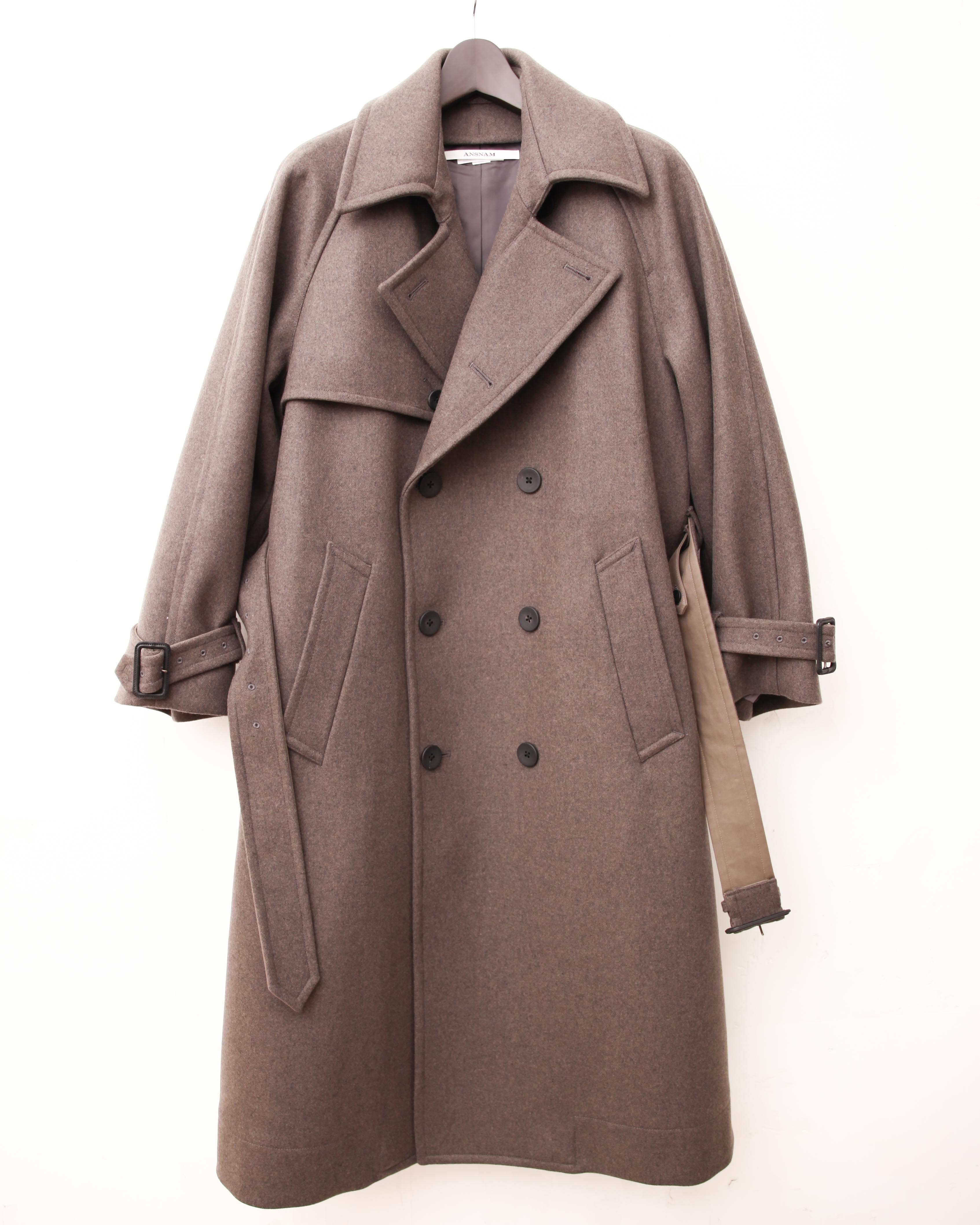 ANSNAM アンスナム ダブルチェスターコート ANSNAM / TRENCH COAT 