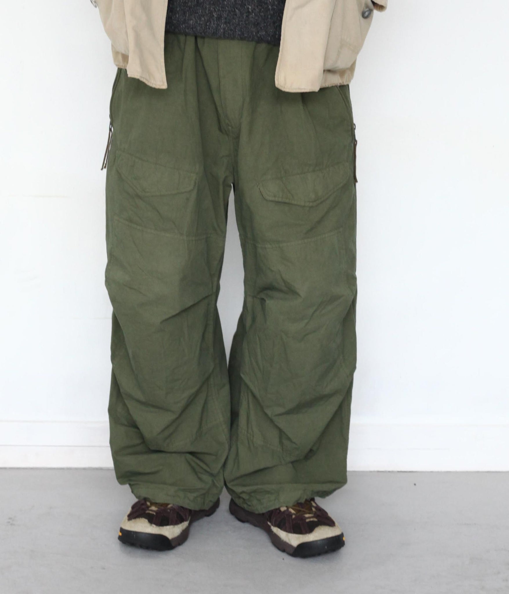 Gurank / DYED FLIGHT PANTS (KHAKI) – LAFUNQUE