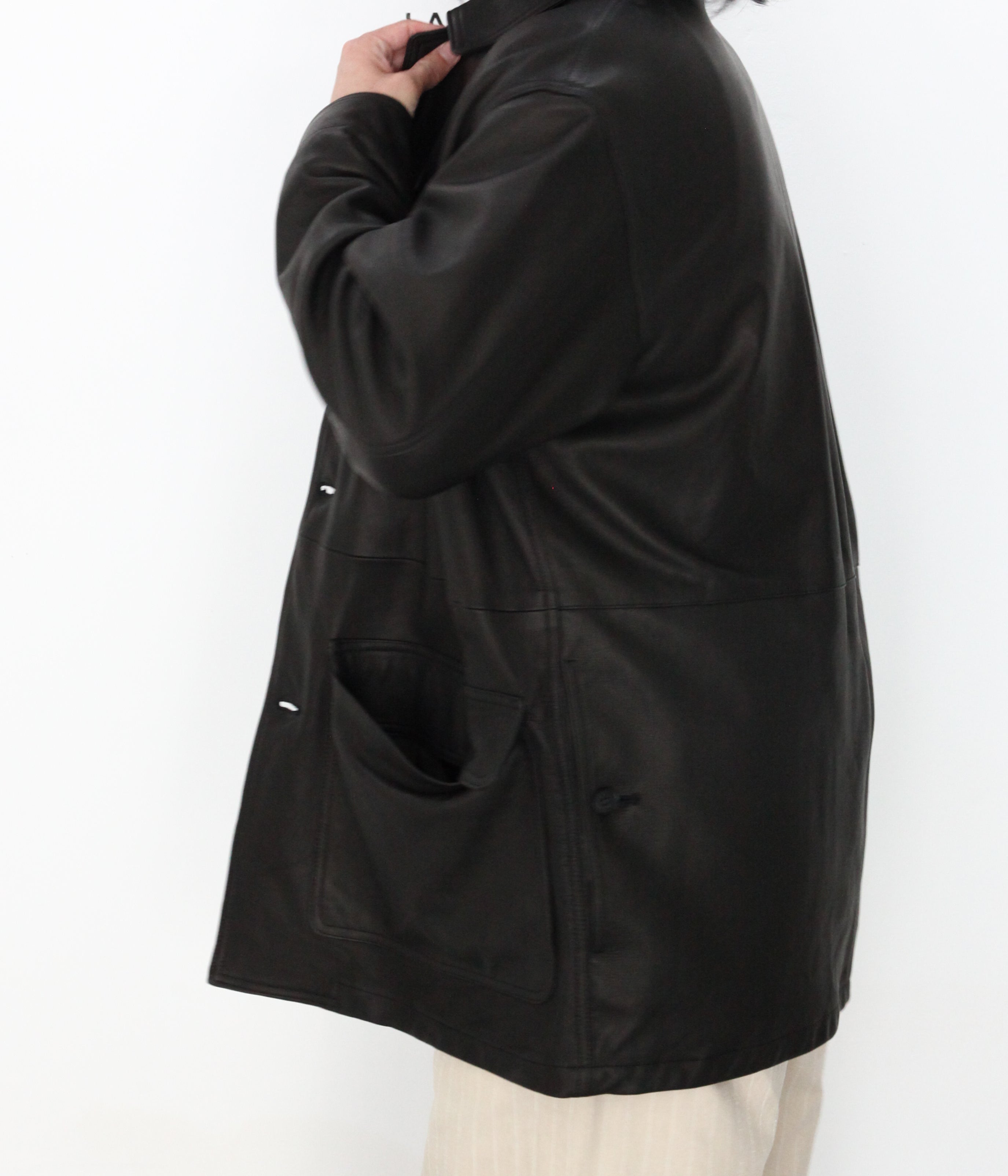 BISOWN / LUMB LEATHER HUNTING JACKET (BLACK) – LAFUNQUE