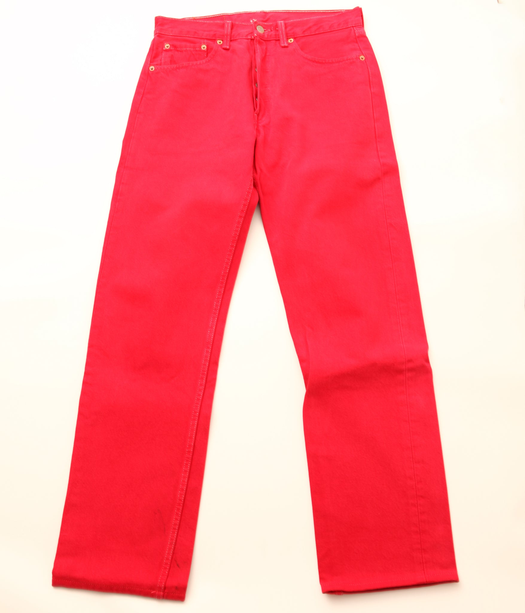 USED & VINTAGE / 90's "LEVI'S" 501 RED DENIM (W31/L34)
