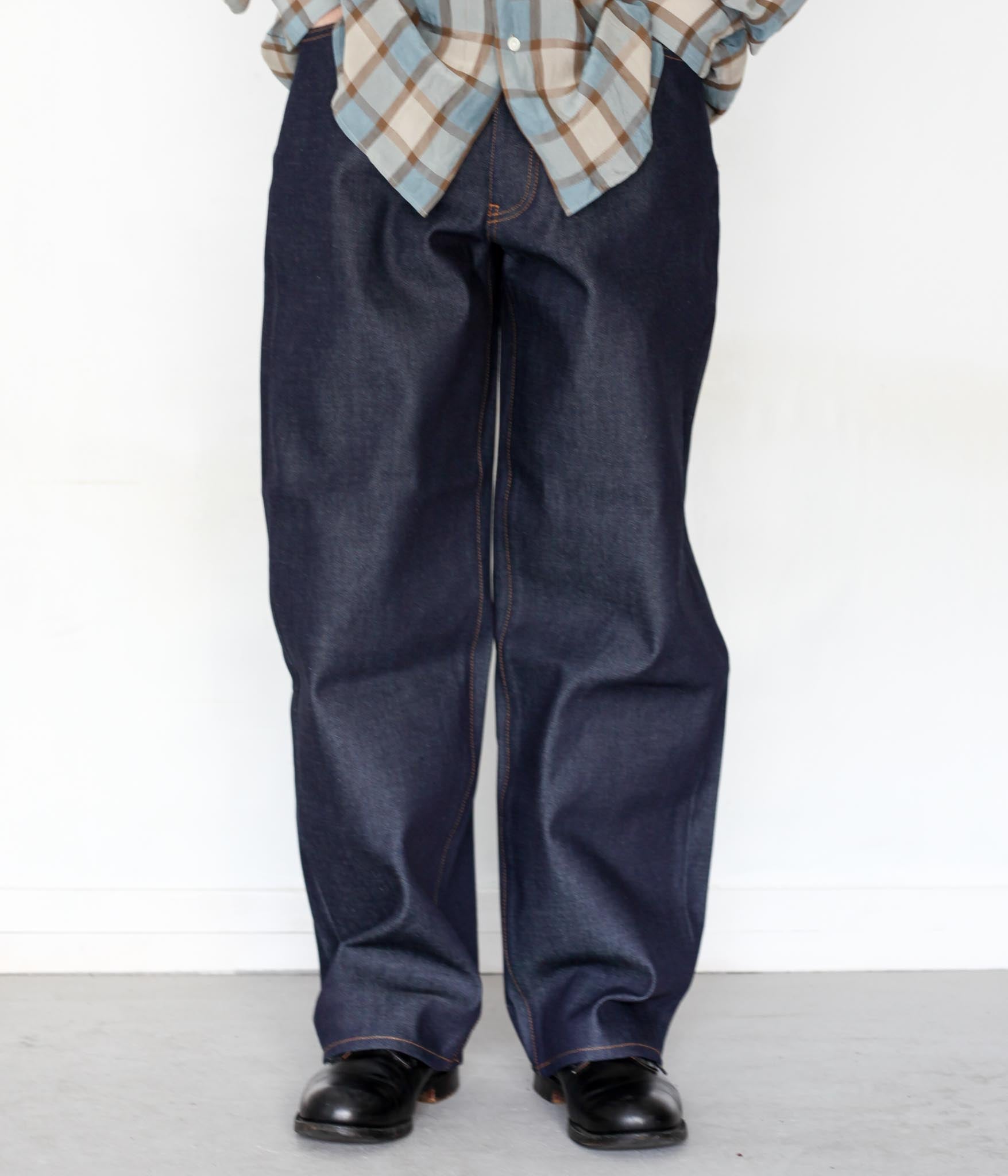 bisown wide denim indigo