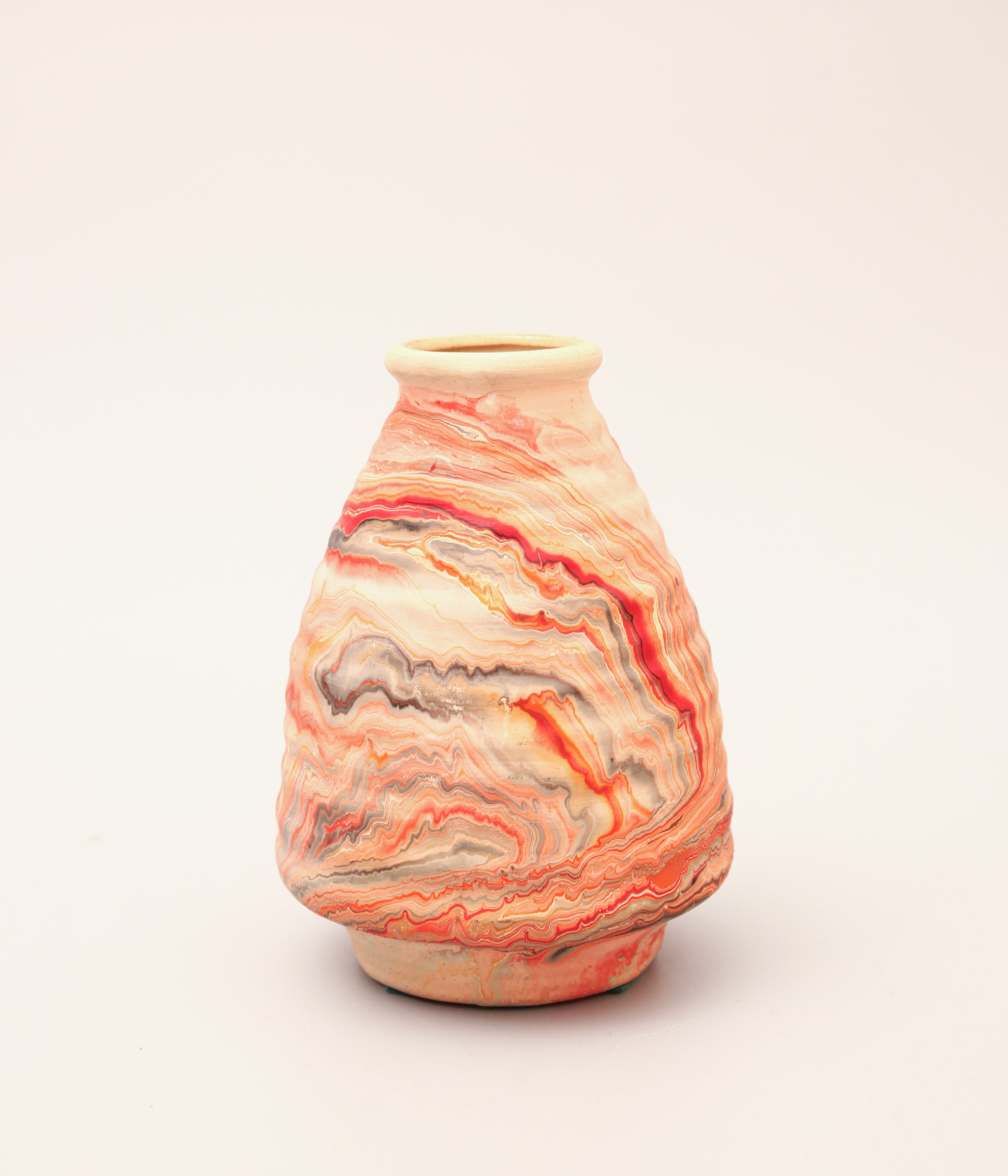 ヴィンテージ USA製 NEMADJI POTTERYネマジポッタリー VINTAGE】Nemadji Pottery Flower Base ”Made In USA