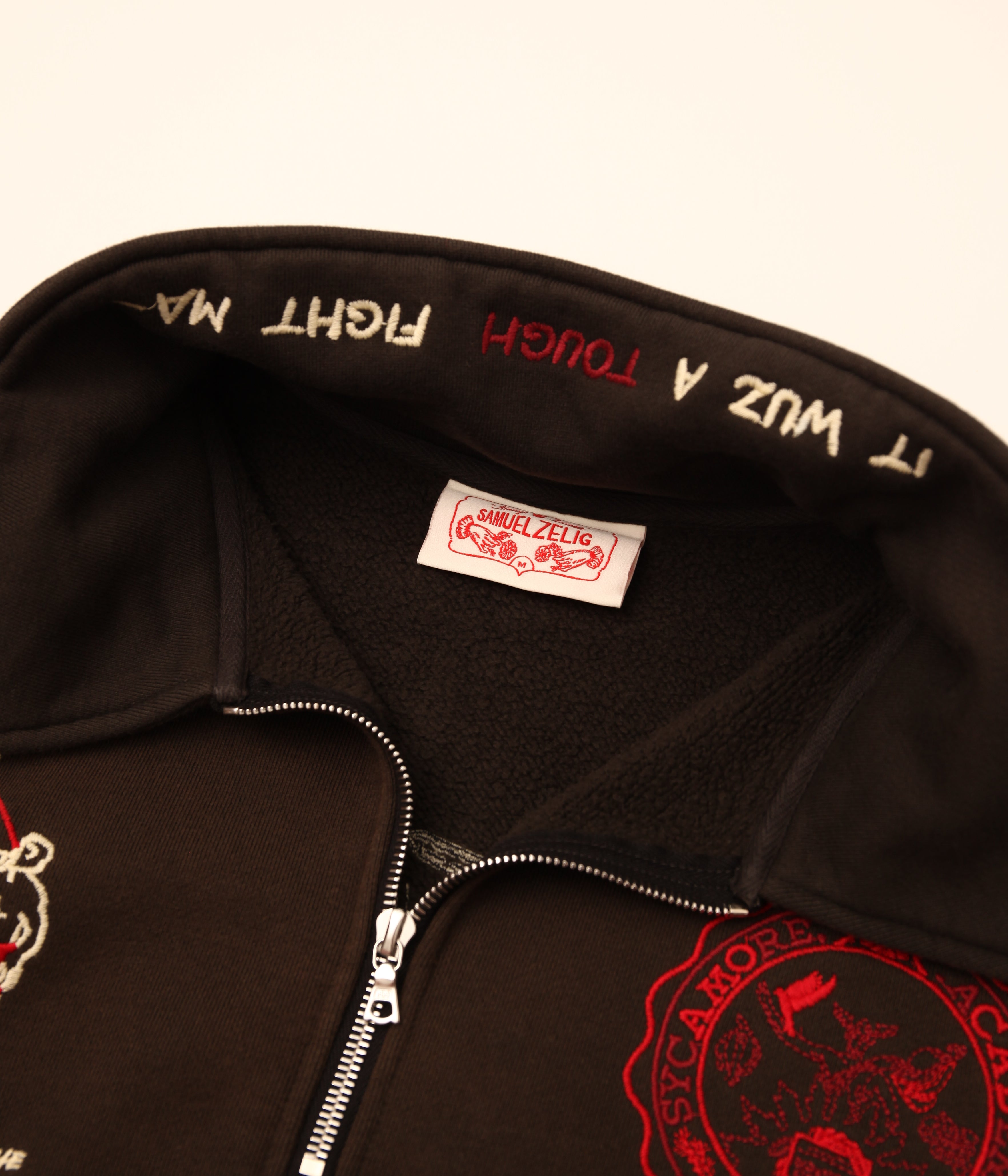 サクジロウ Samuel Zelig / VARSITY 1/4 ZIP (BLACK) – LAFUNQUE