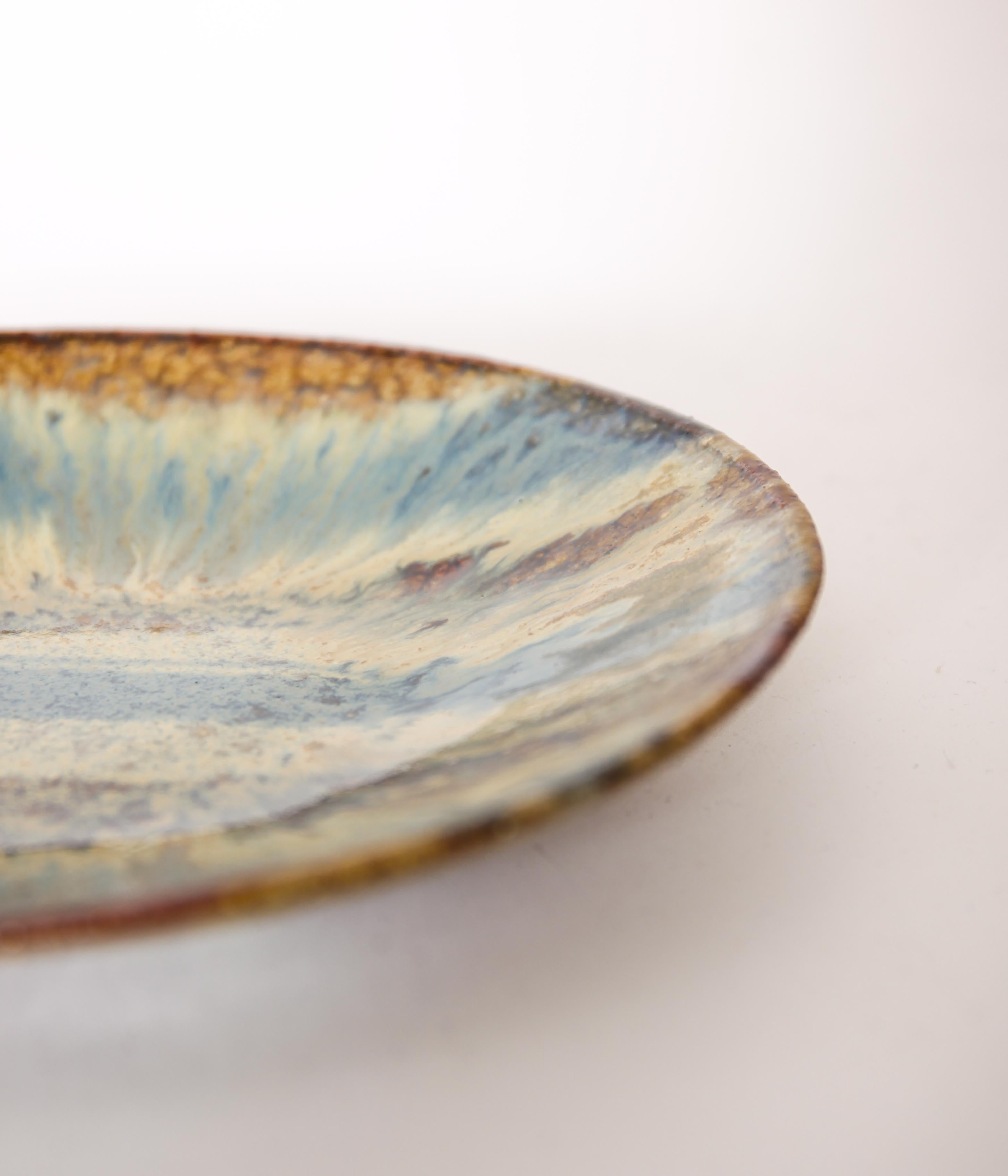 大沼道行 / 二彩 丸皿 M – LAFUNQUE