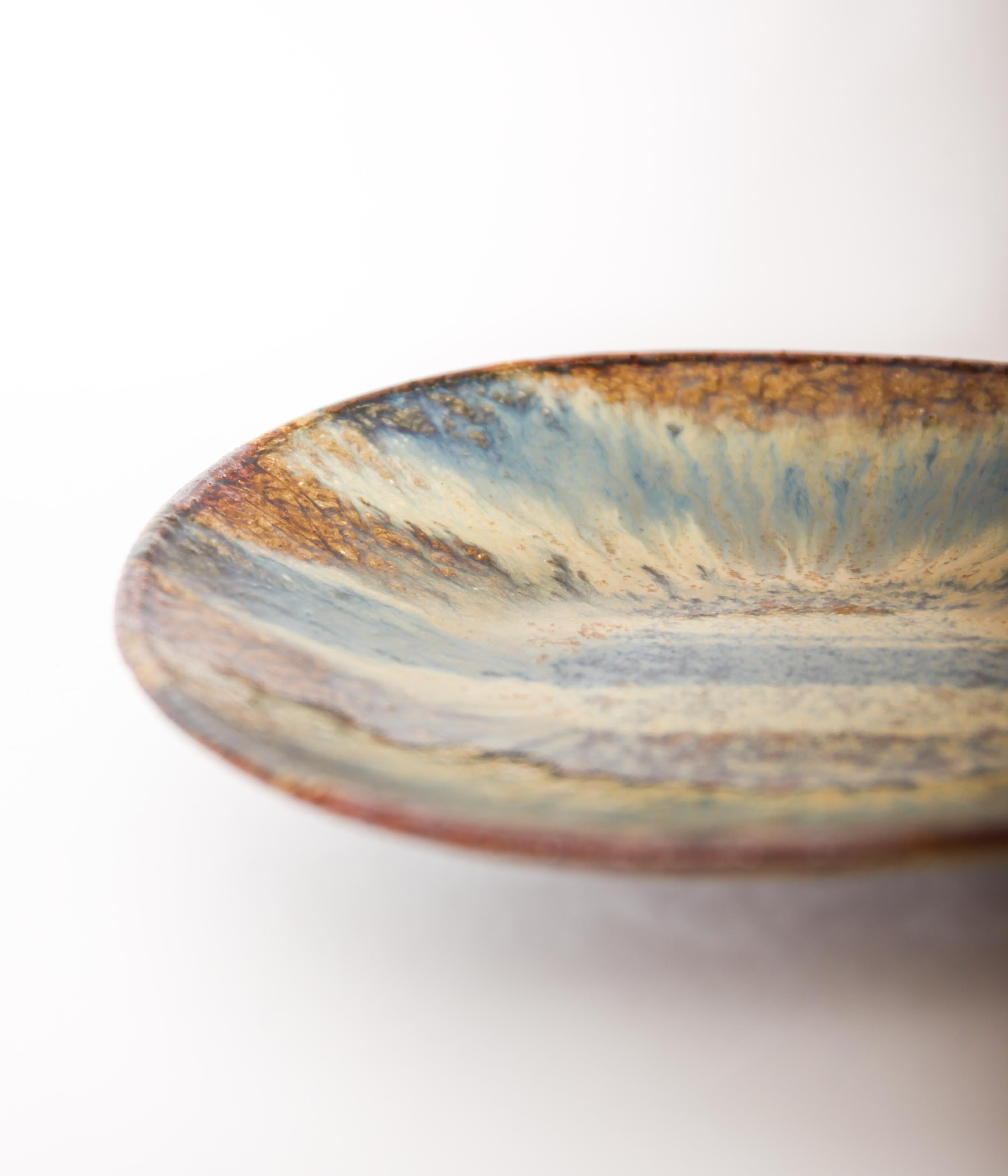 大沼道行 / 二彩 丸皿 M – LAFUNQUE