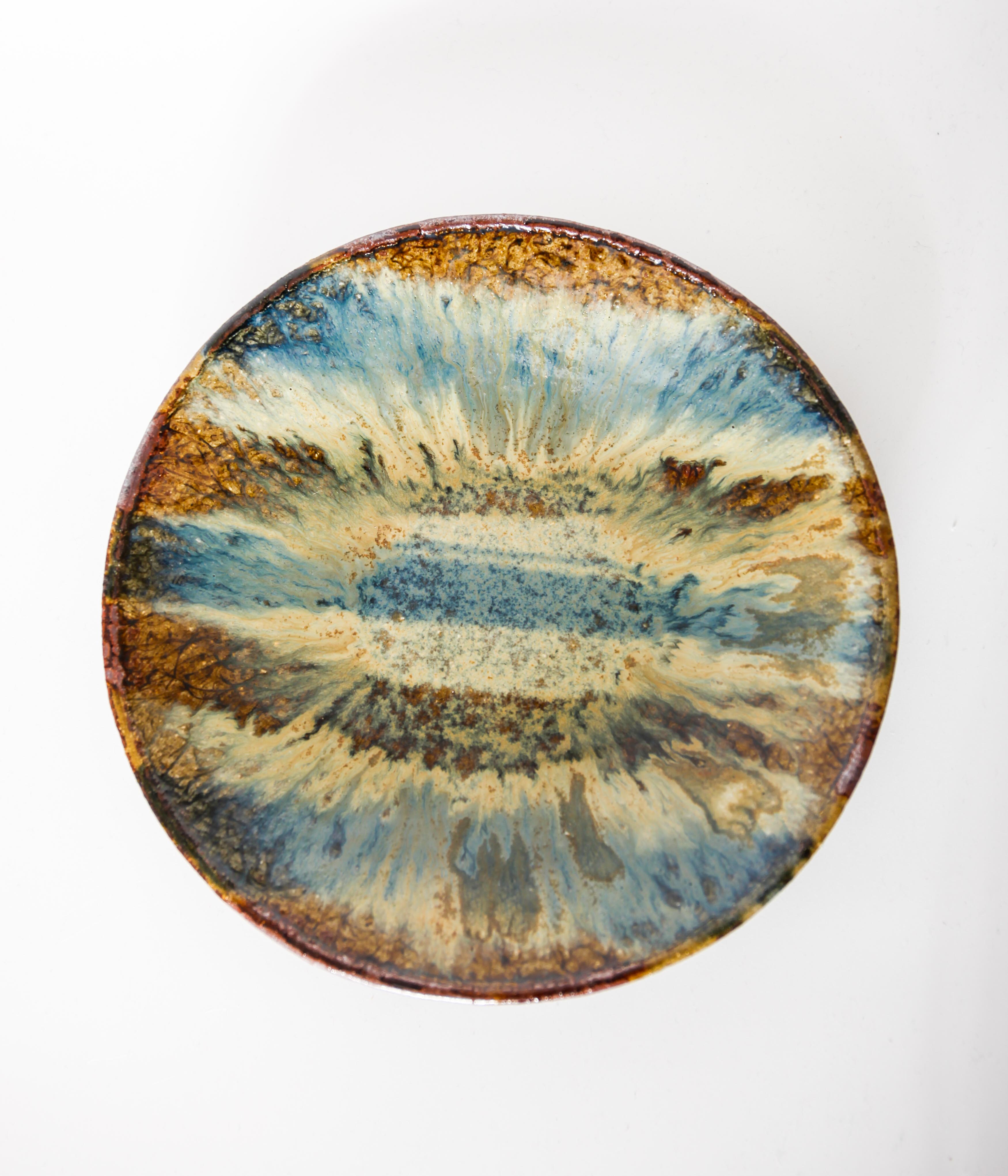 大沼道行 / 二彩 丸皿 M – LAFUNQUE