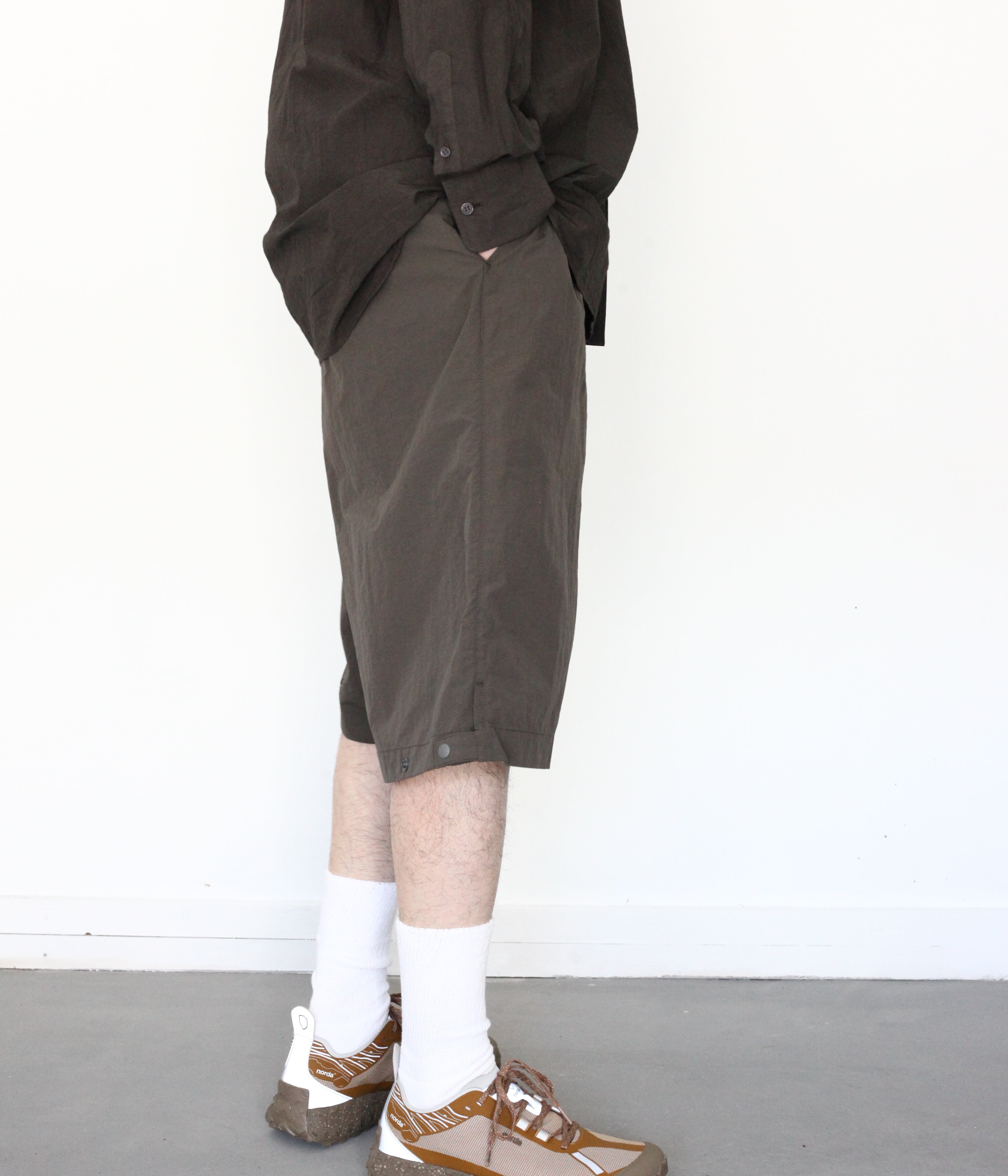 迷迭香 / NYLON HARVEST LOOSE SHORTS (DGR) – LAFUNQUE