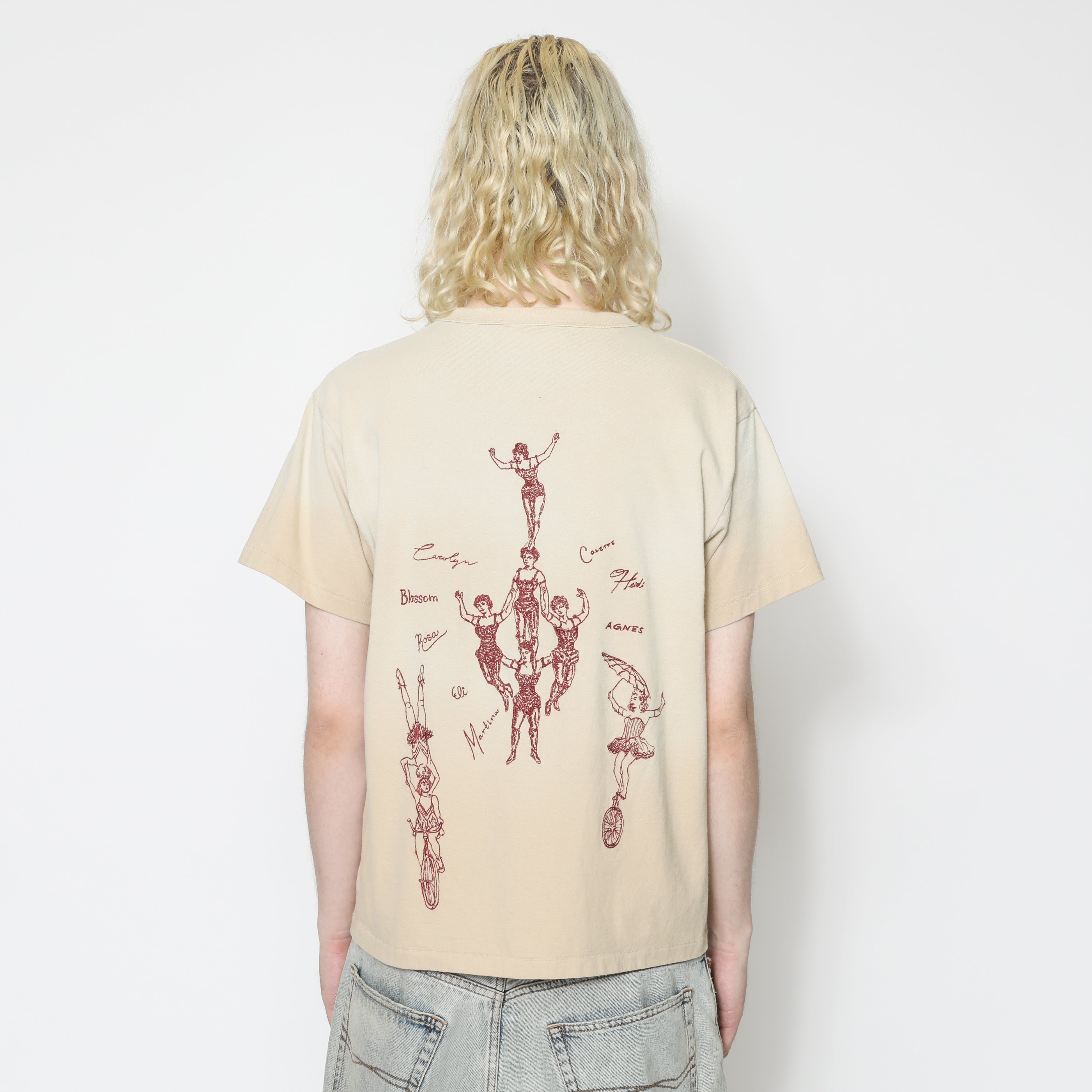 Samuel Zelig / CIRCUS TEE (KHAKI-RED) – LAFUNQUE