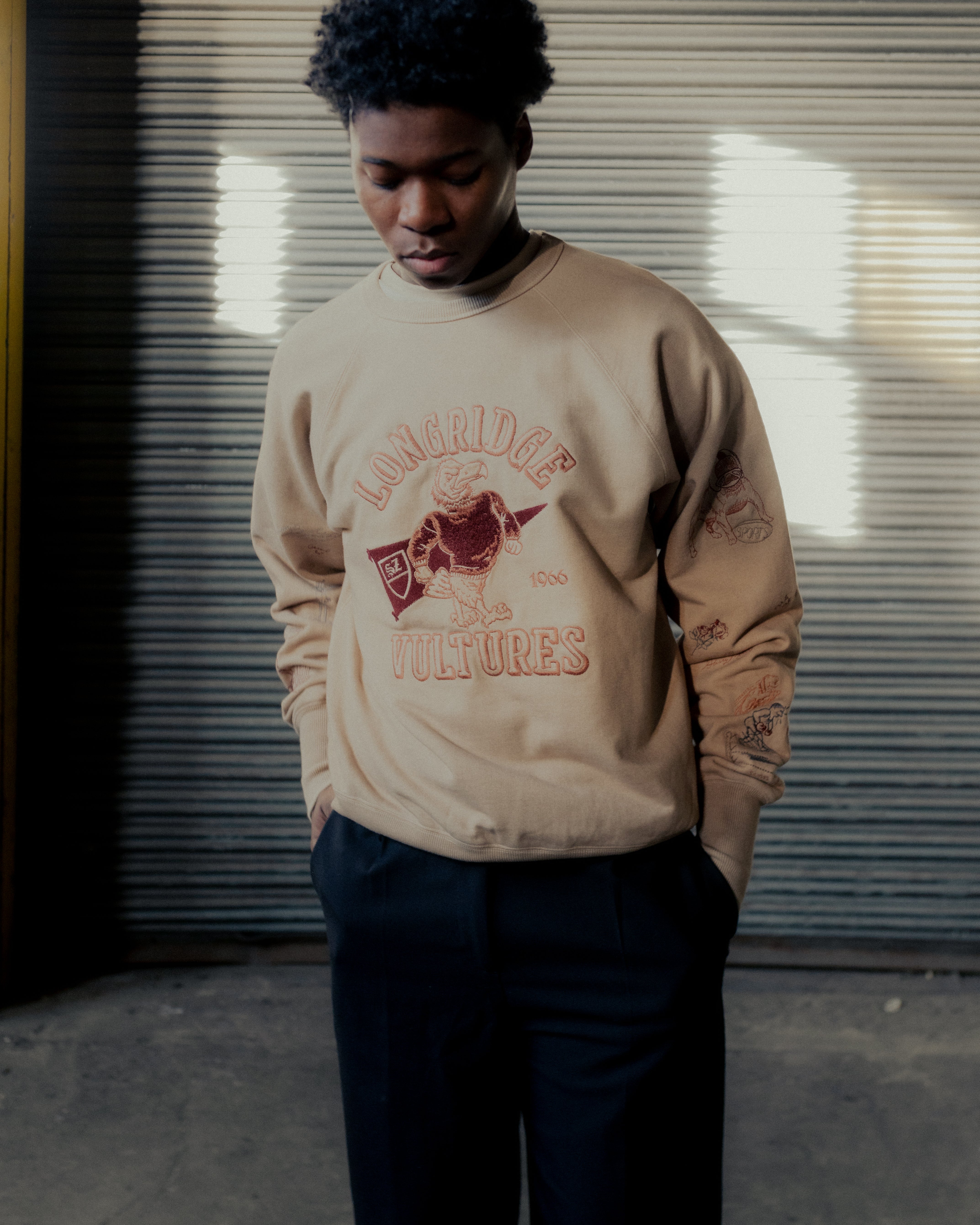 samuel zelig トレーナー　Lサイズ SAMUEL ZELIG ''VARSITY 1/4 ZIP'' (FADED BLACK) – THE STORE BY MAIDENS