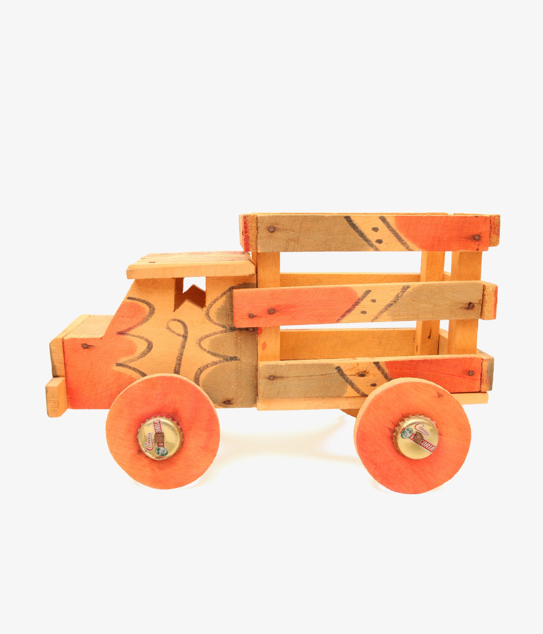 VINTAGE / 00's~ PERU HUANCAYO WOODED TRACK TOY