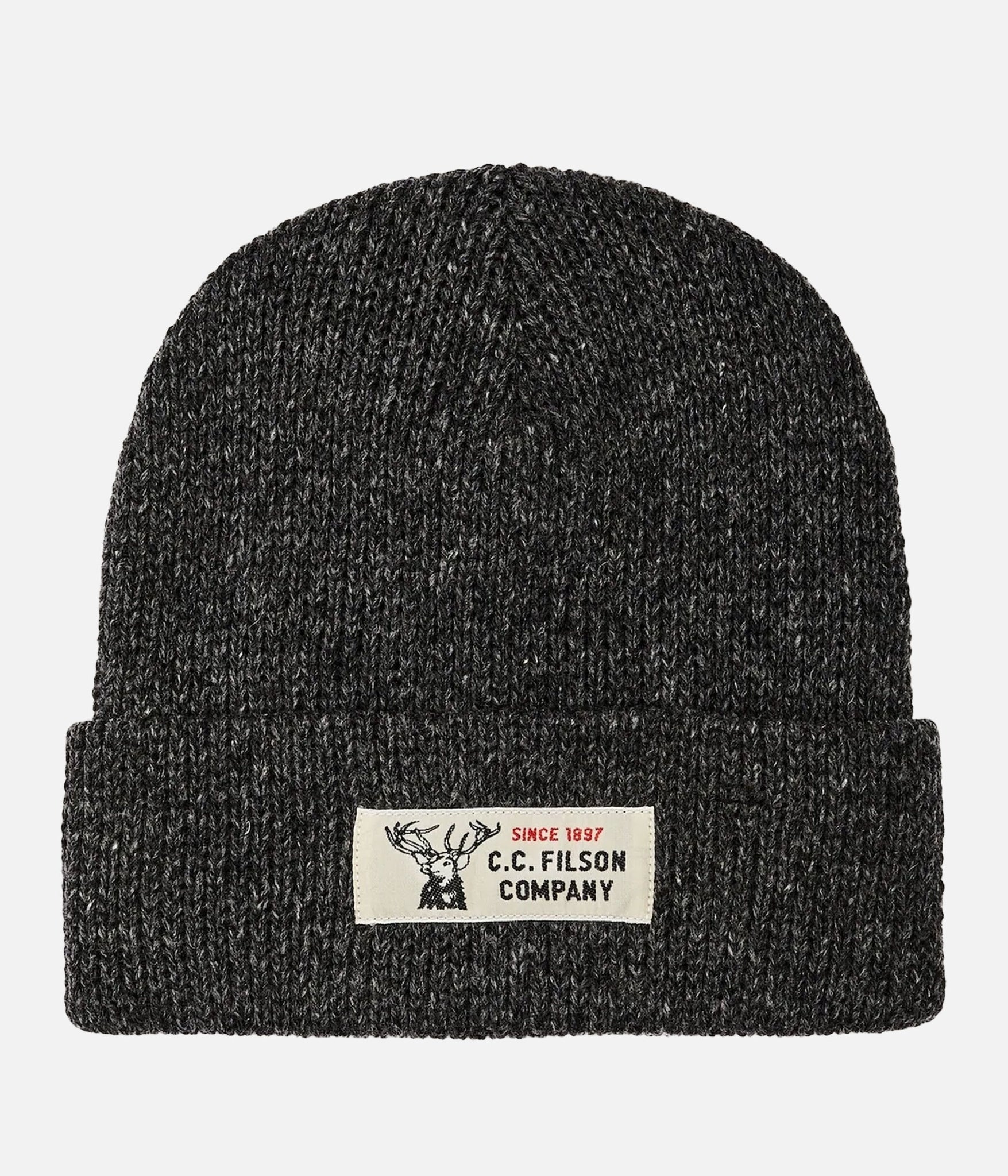 FILSON / LINED RAGG WOOL BEANIE (CHARCOAL BLACK)