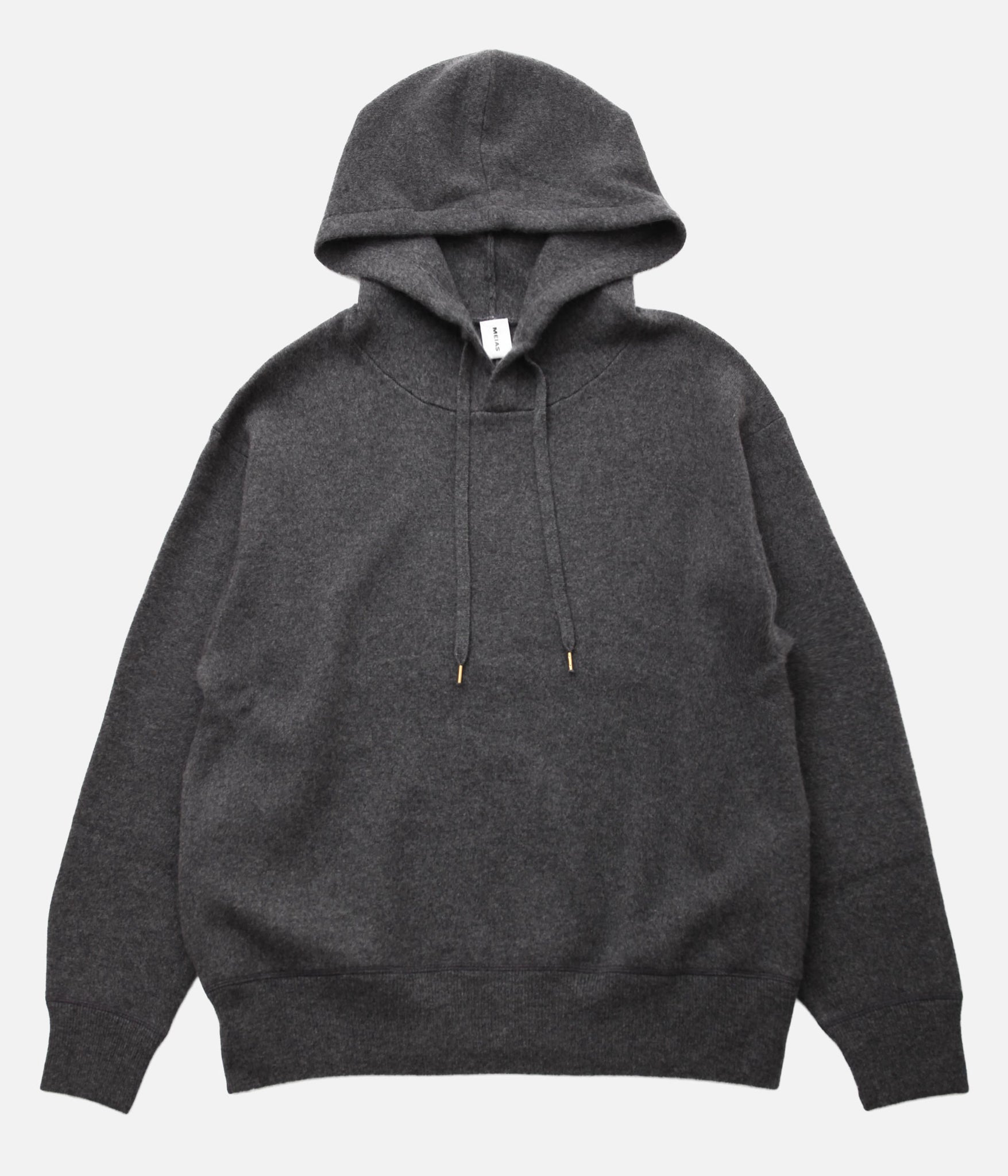 MEIAS / WOOL CASHMERE HOODIE PULLOVER (T.GRAY)