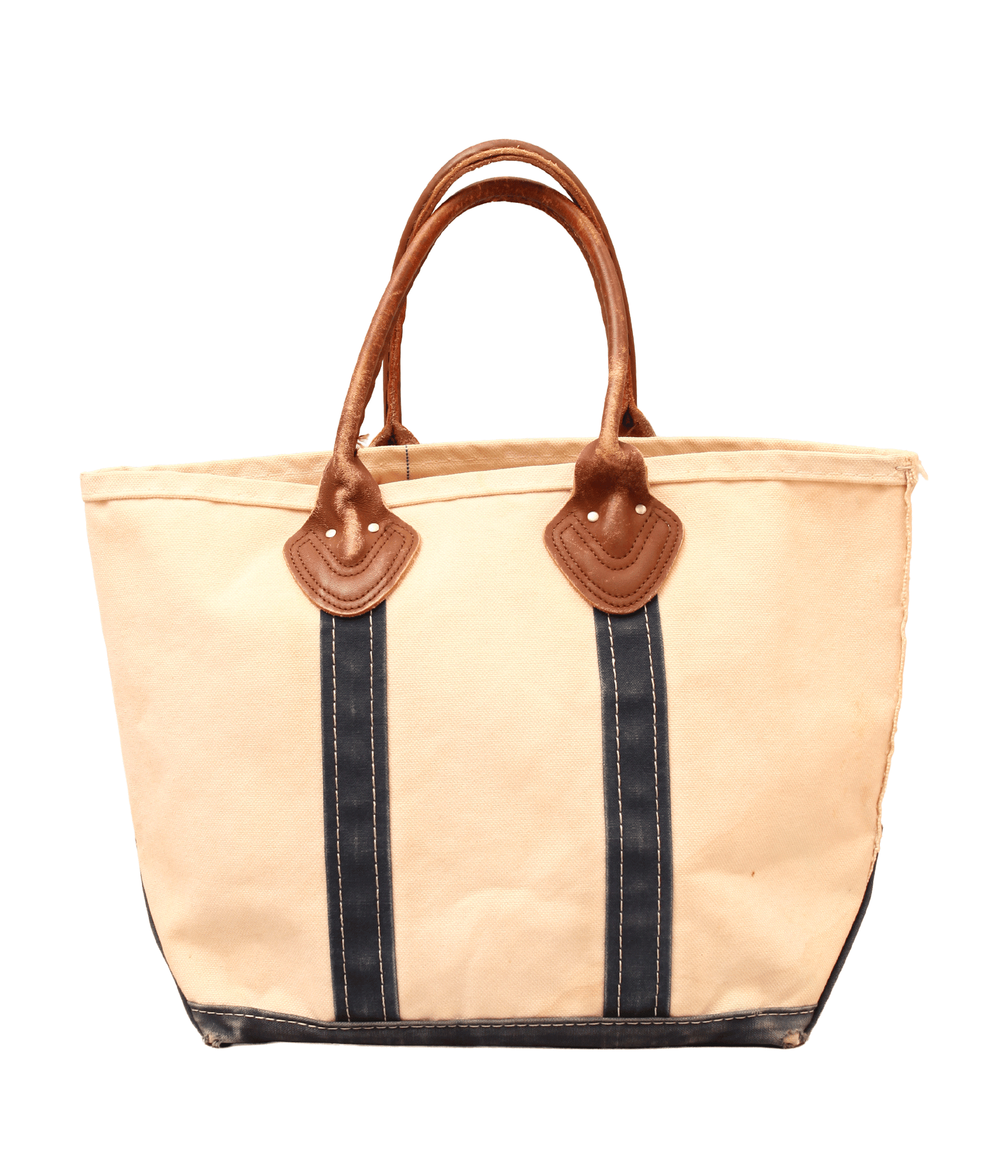 USED & VINTAGE / 80's "L.L.BEAN" LEATHER HANDLE TOTE BAG