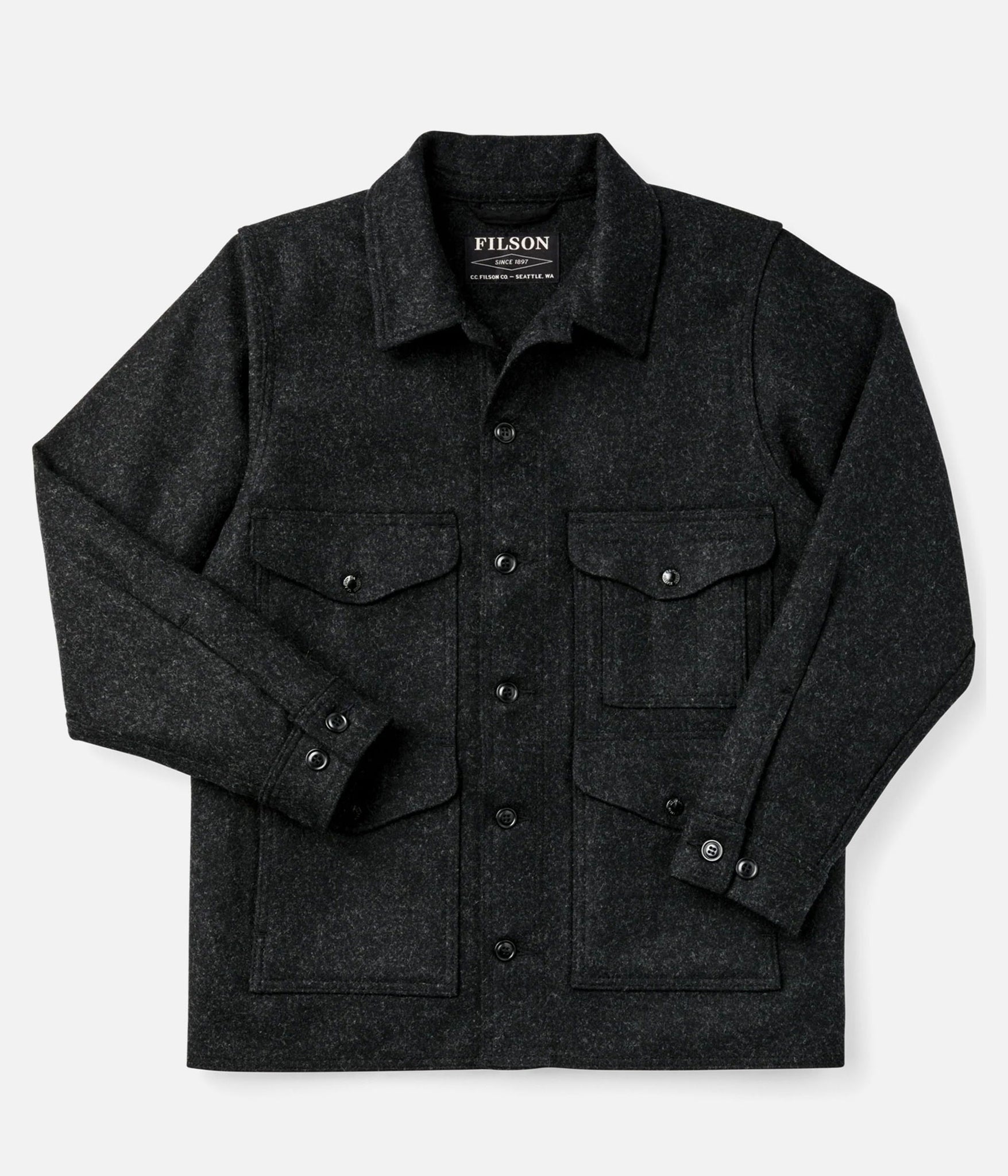 FILSON / MACKINAW WOOL CRUISER JACKET (CHARCOAL)