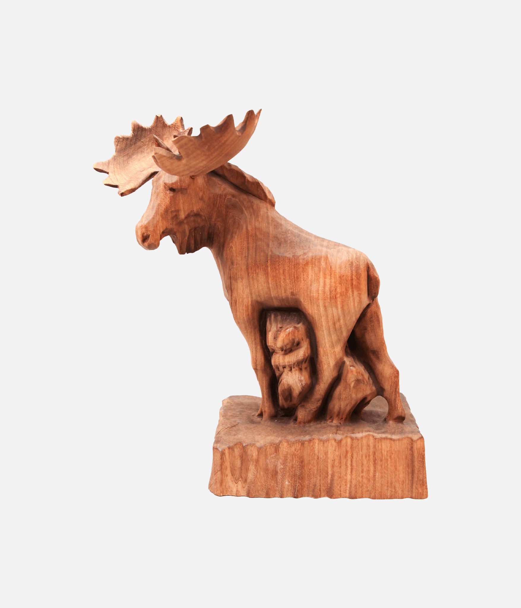 VINTAGE / 70's~ SWEDEN WOOD SCULPTURE ELK