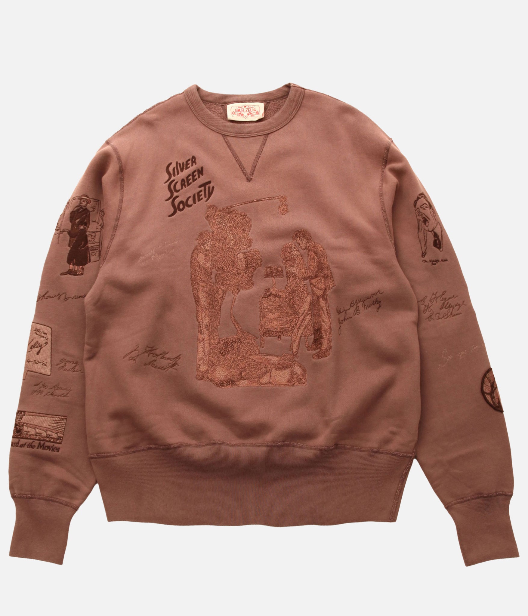Samuel Zelig / FILM CREWNECK  (FADED BROWN)