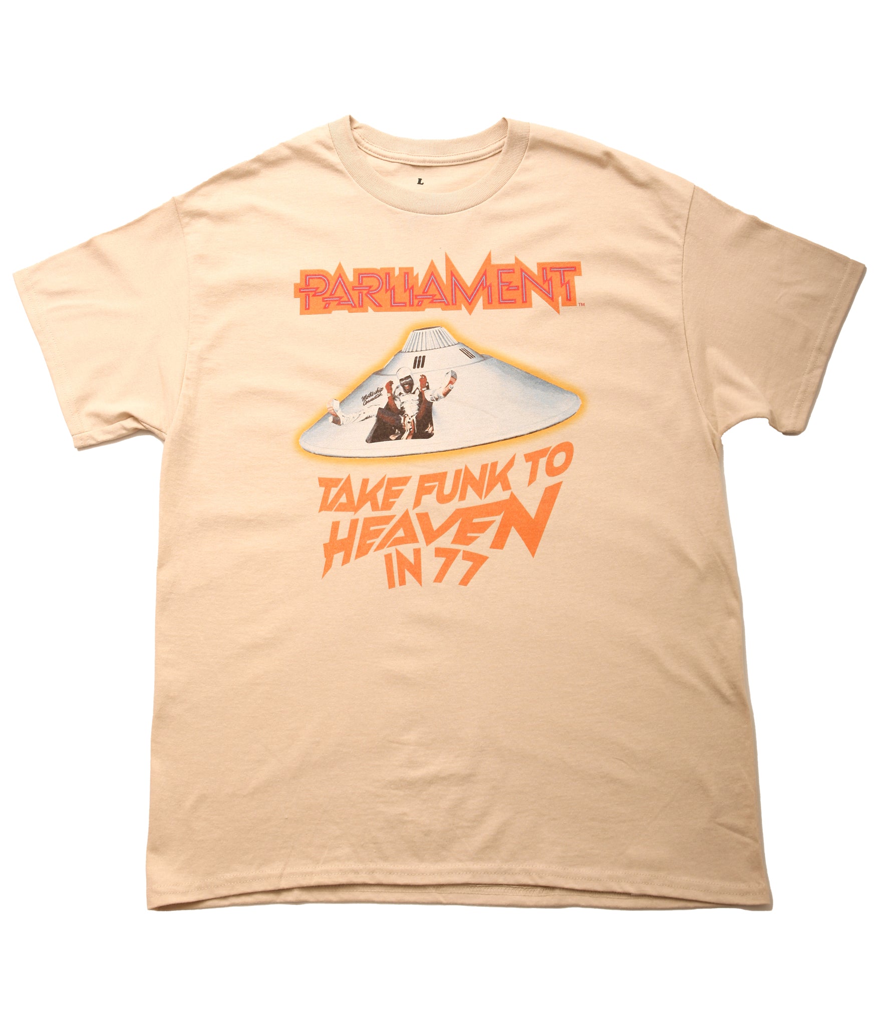 BLUESCENTRIC / Parliament Take Funk To Heaven in 77 T-SHIRT (SAND)